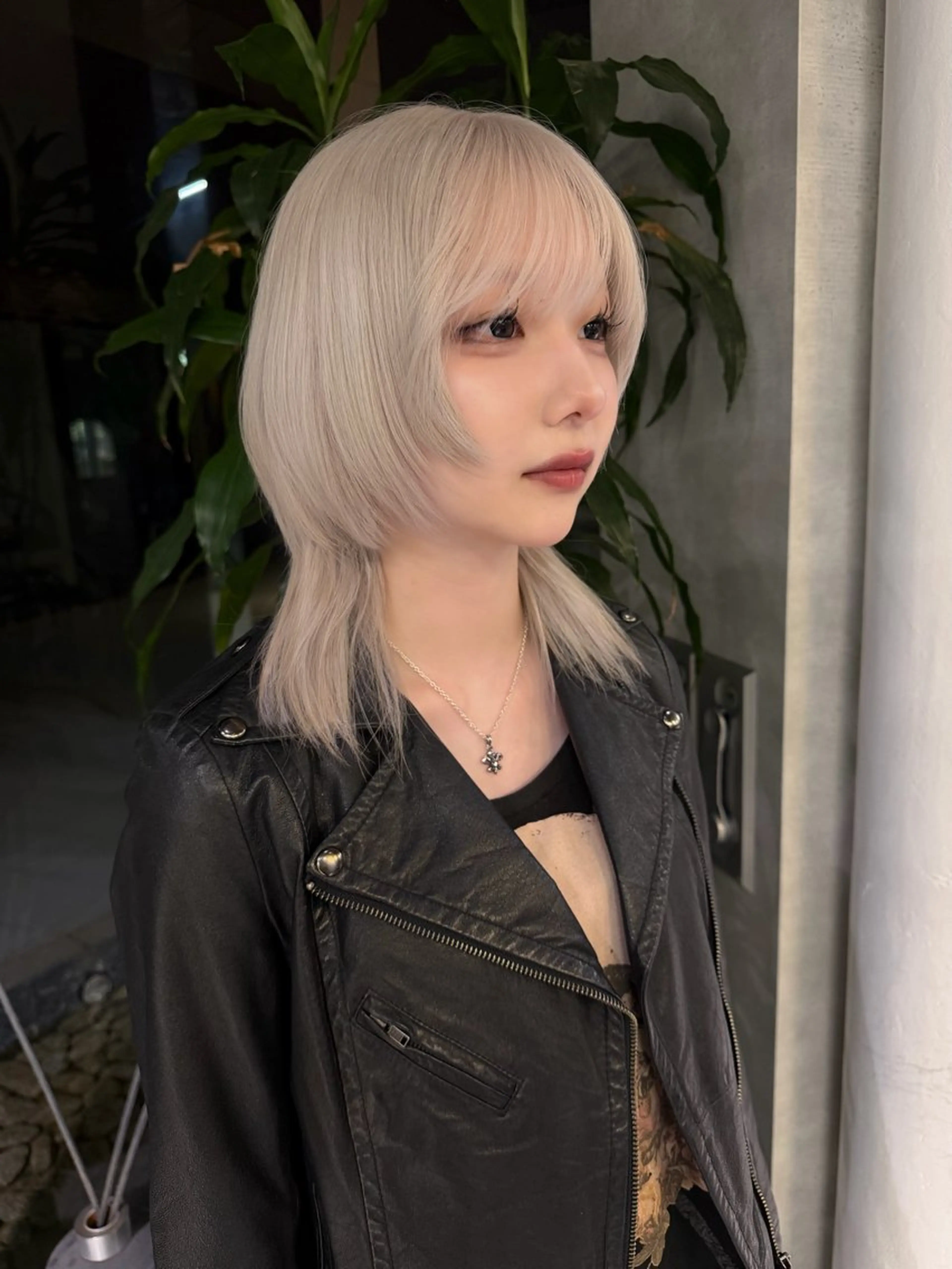 ミディアム カラー ヘアカラー レイヤー×ハイトーン ×デザイン 啓太のヘアスタイル