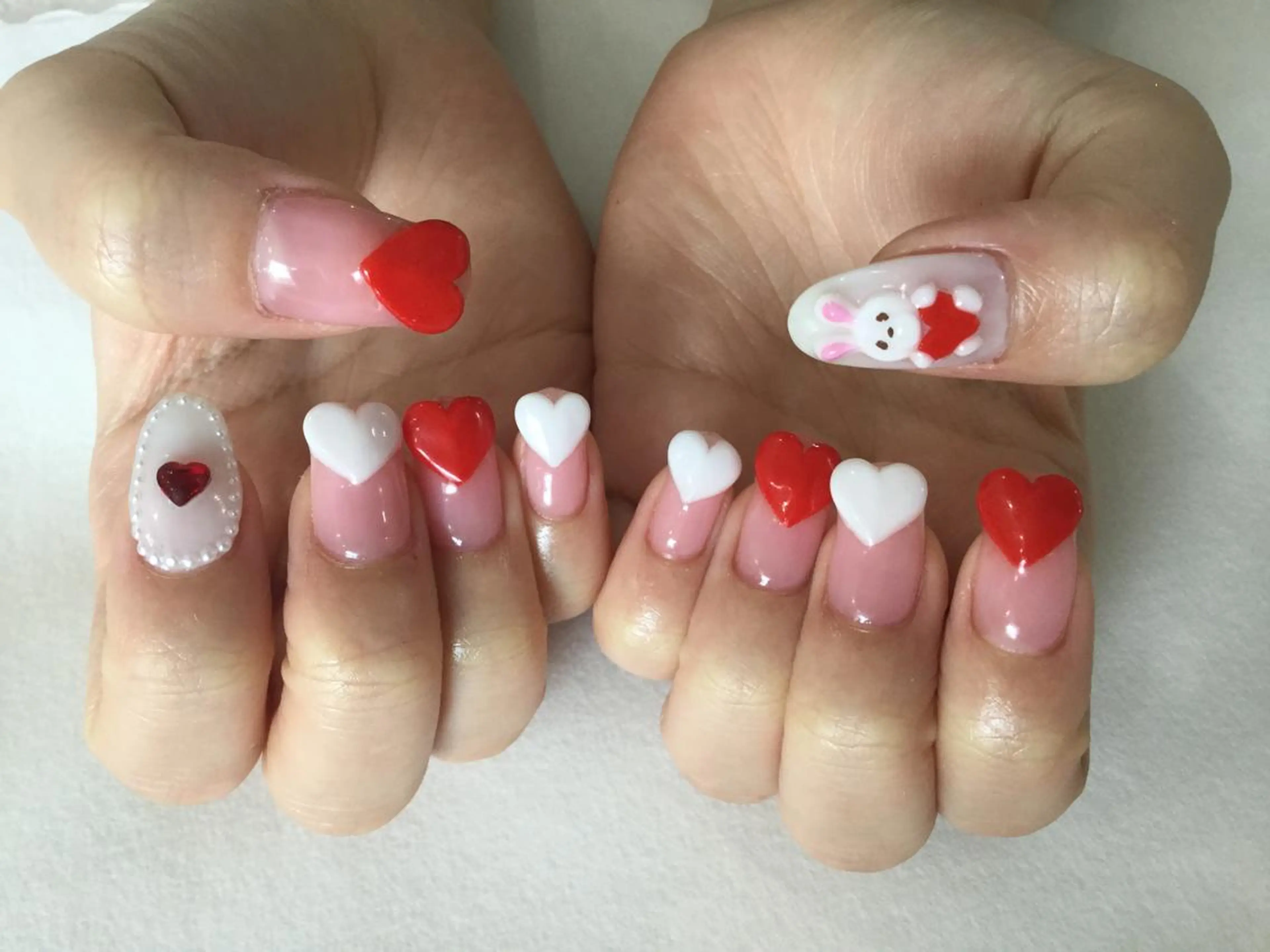 ネイル ハンドネイル 💎🐰 saki. m 🐰💎のネイルデザイン