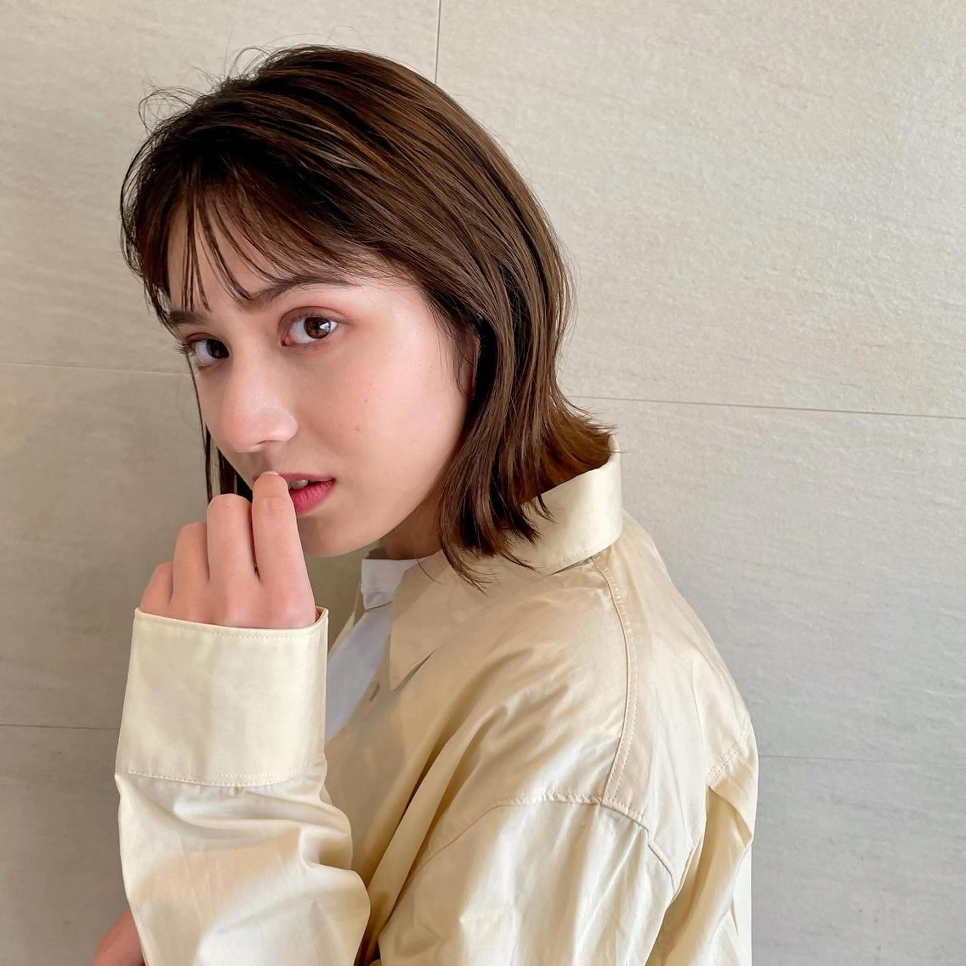 ミディアム ボブ/ミディアム 親しみやすさ/さくらのヘアスタイル