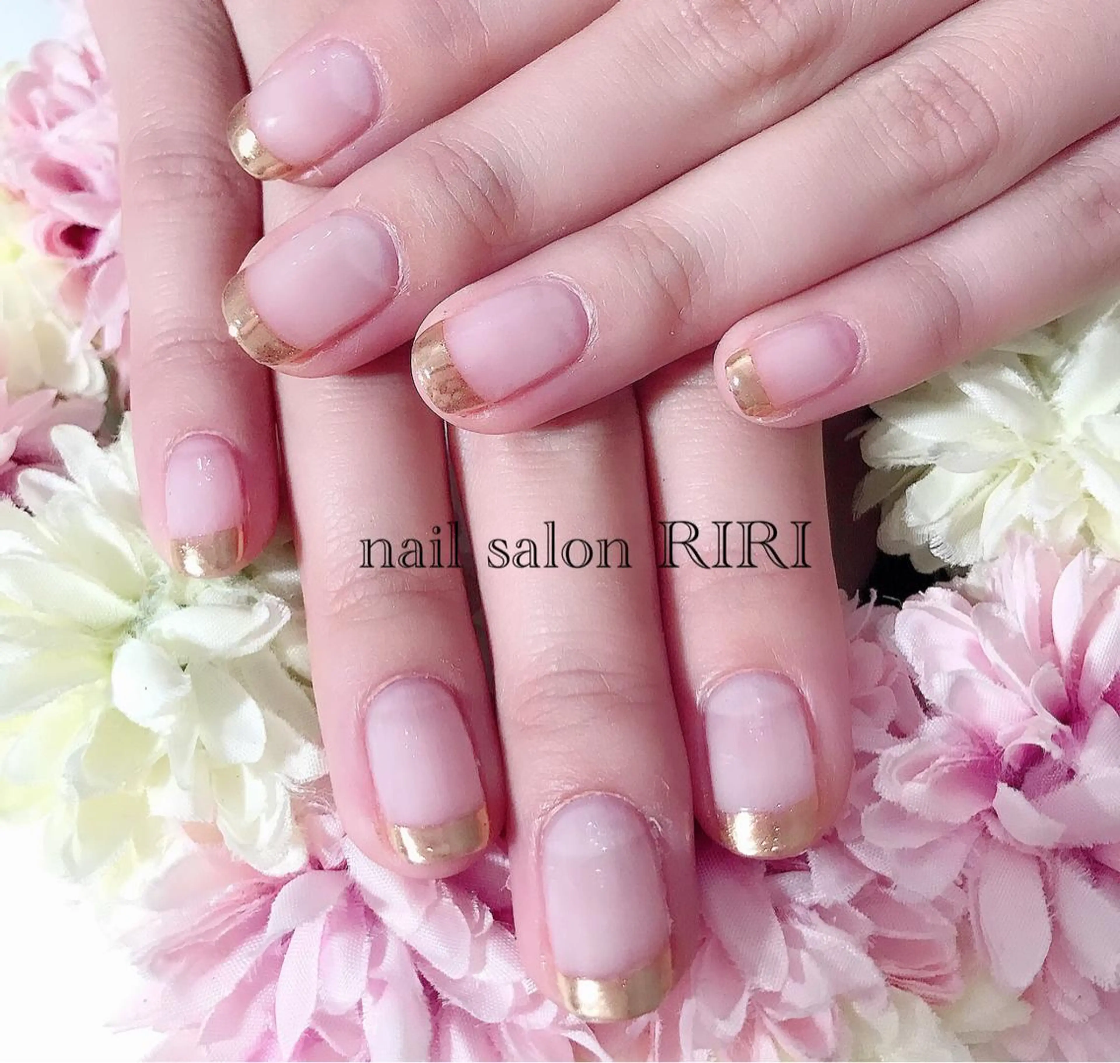 ネイル フレンチネイル ミラーネイル private  nail  salon RIRI所属・RIRI リリのネイルデザイン
