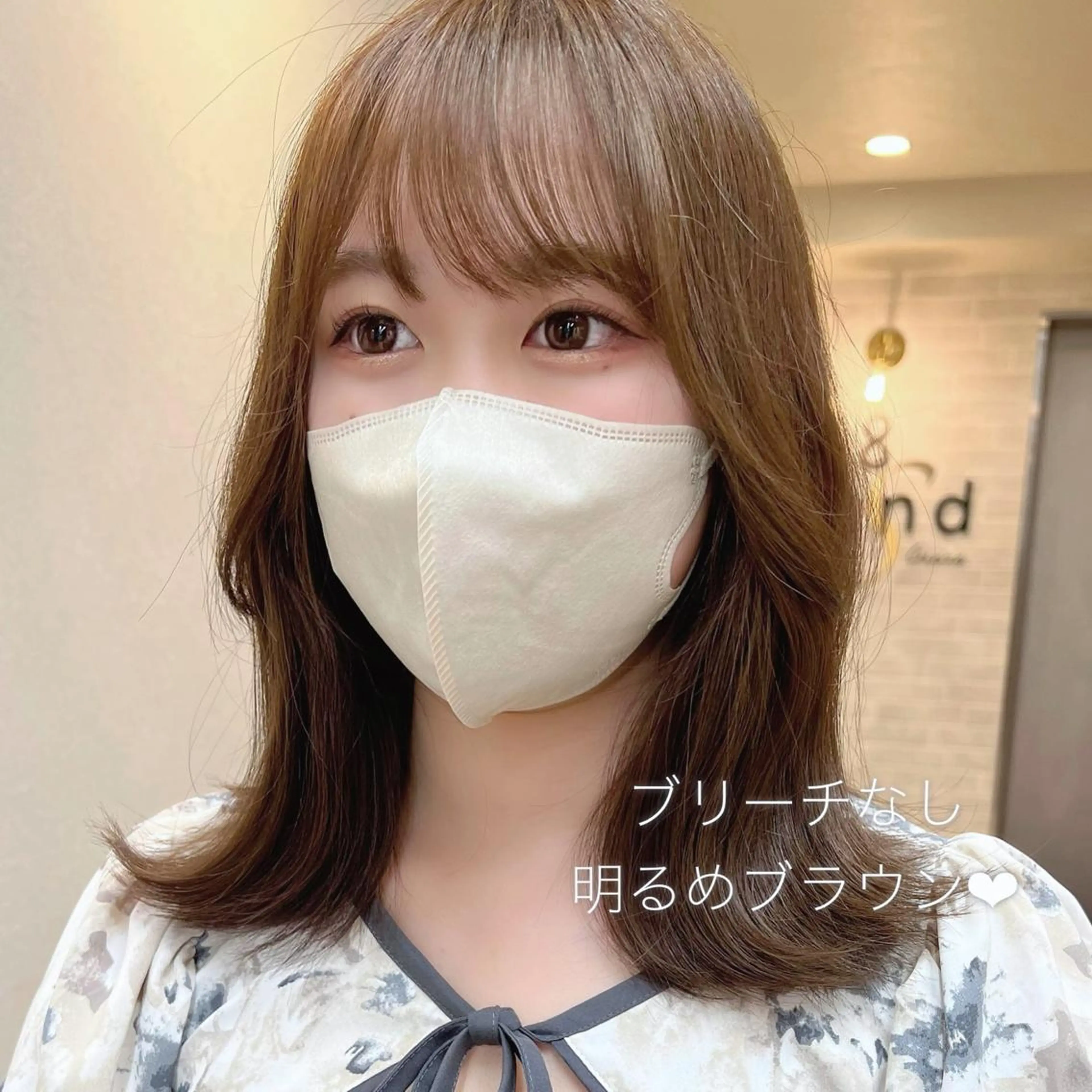 ミディアム カラー ベージュカラー ブリーチ ダブルカラー ブリーチなしカラー ✨️今だけ無料✨️ 鶴田みなみのヘアスタイル