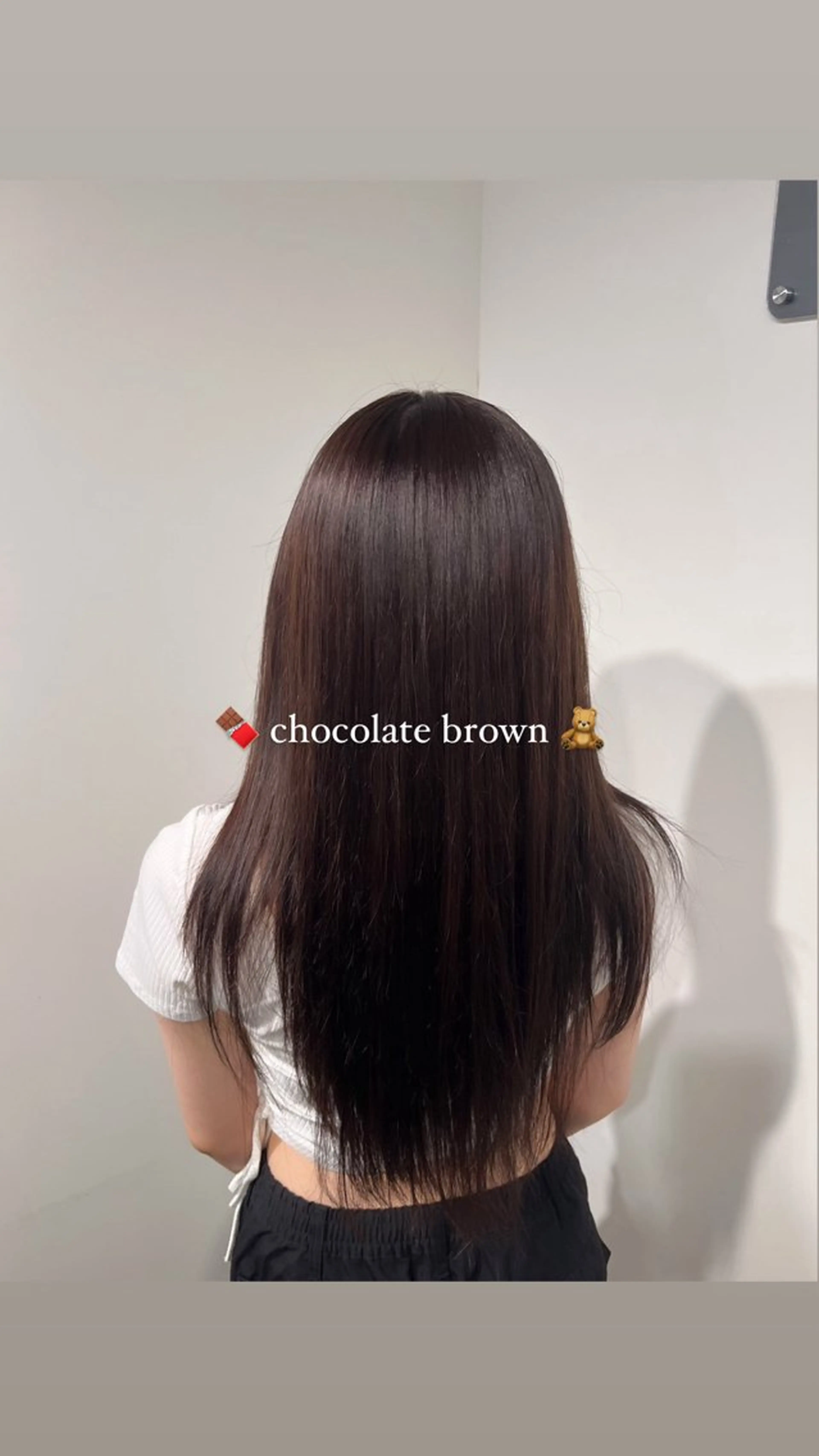 ロング カラー レイヤー🩵ミルク ティーカラー/Miuのヘアスタイル