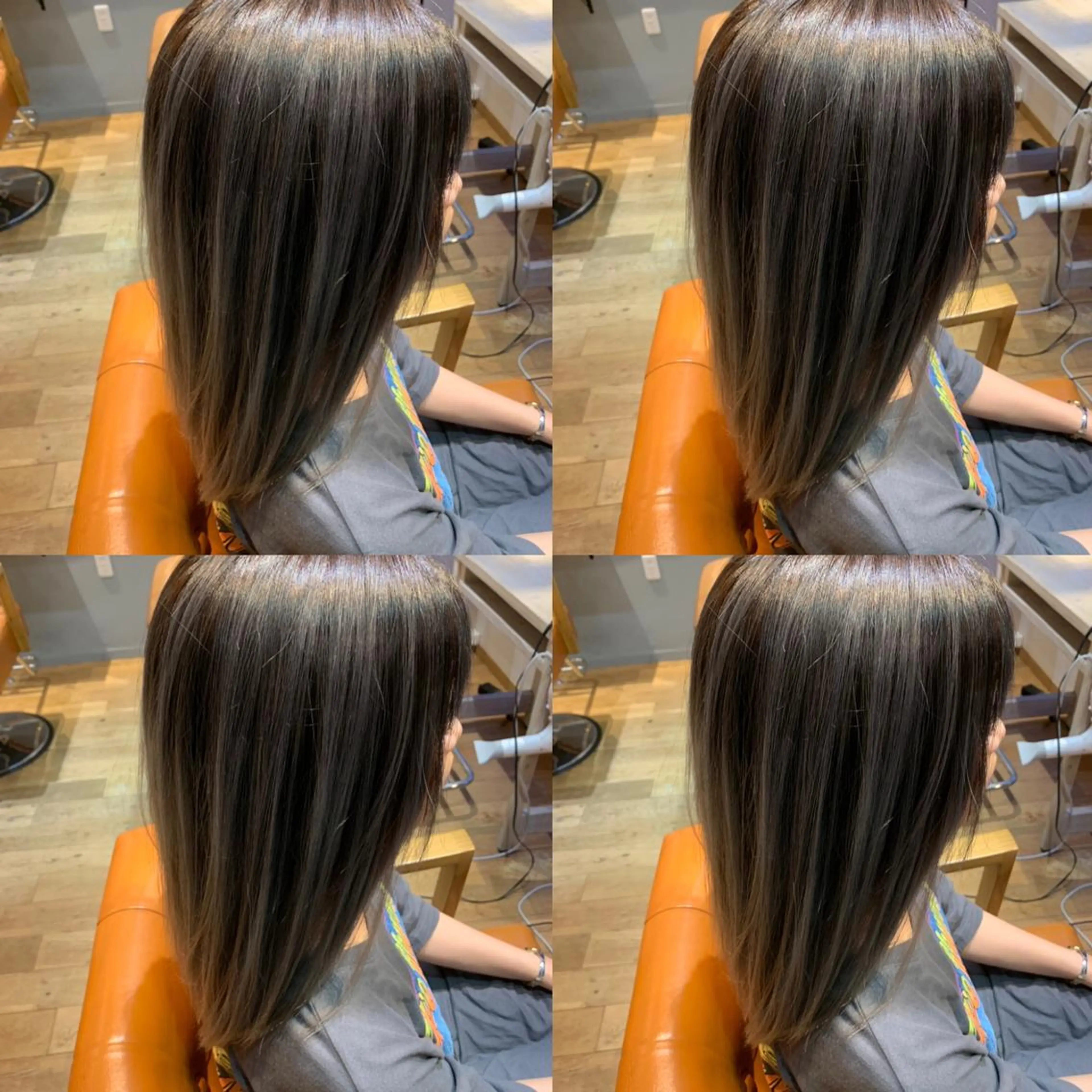 ミディアム レイヤーカット ✨縮毛矯正✖︎顔周り レイヤー✨ナカムラのヘアスタイル