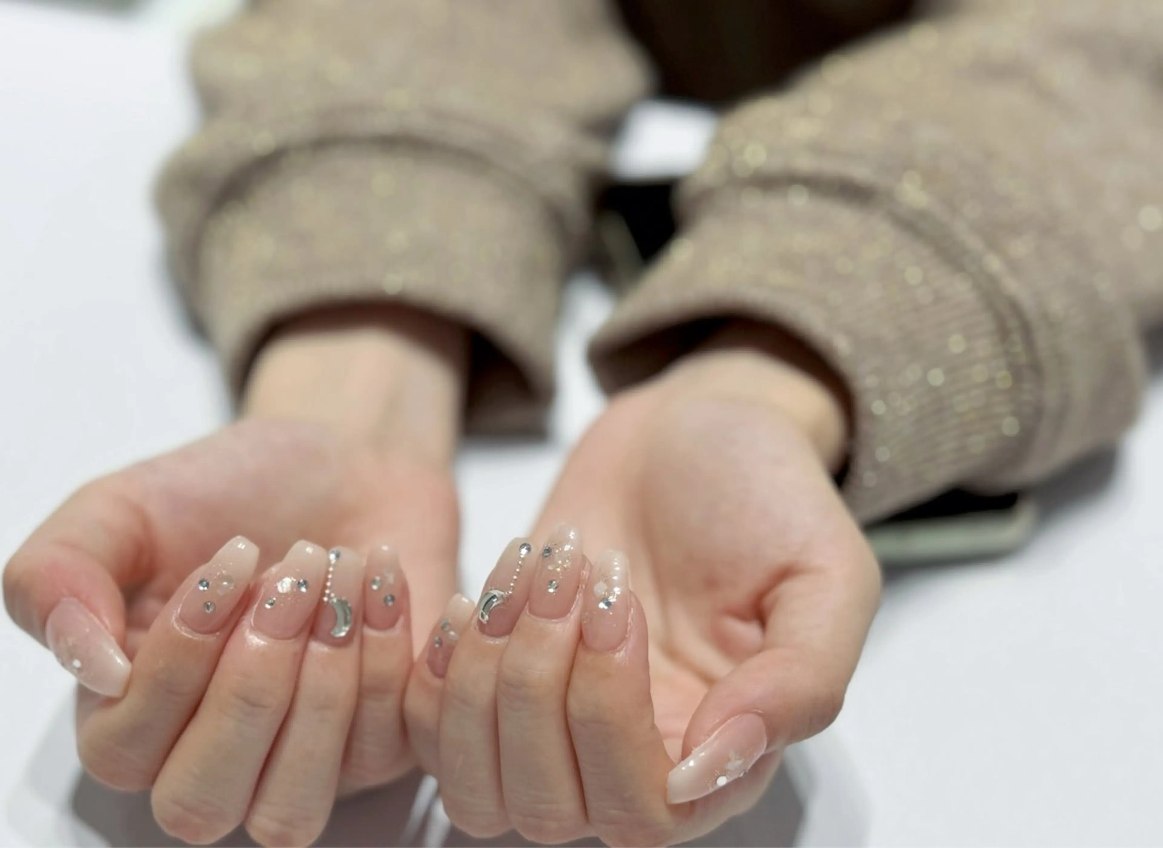 ネイル 持ち込み 清川 椿咲のネイルデザイン