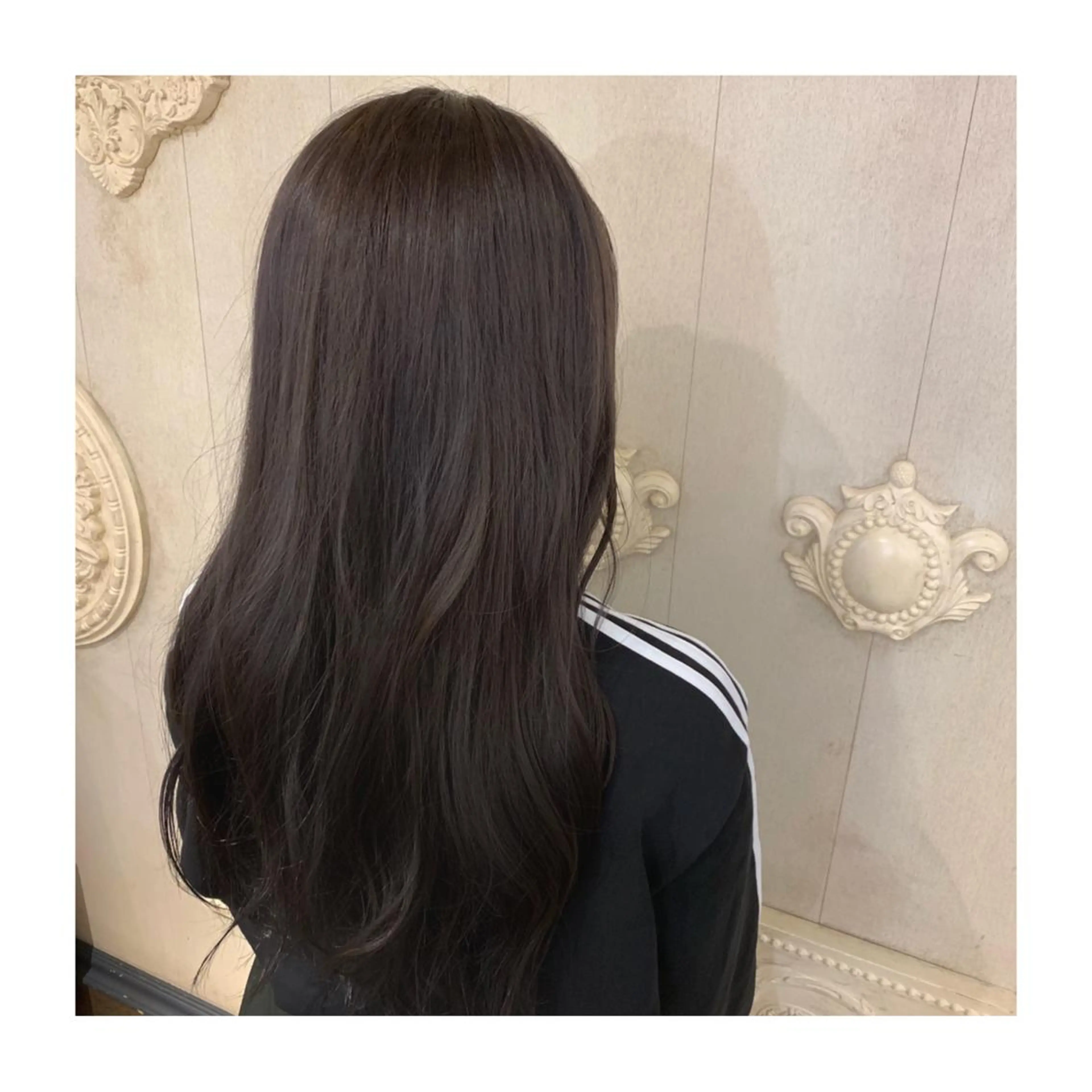 ロング カラー パープルカラー 山下 直人のヘアスタイル