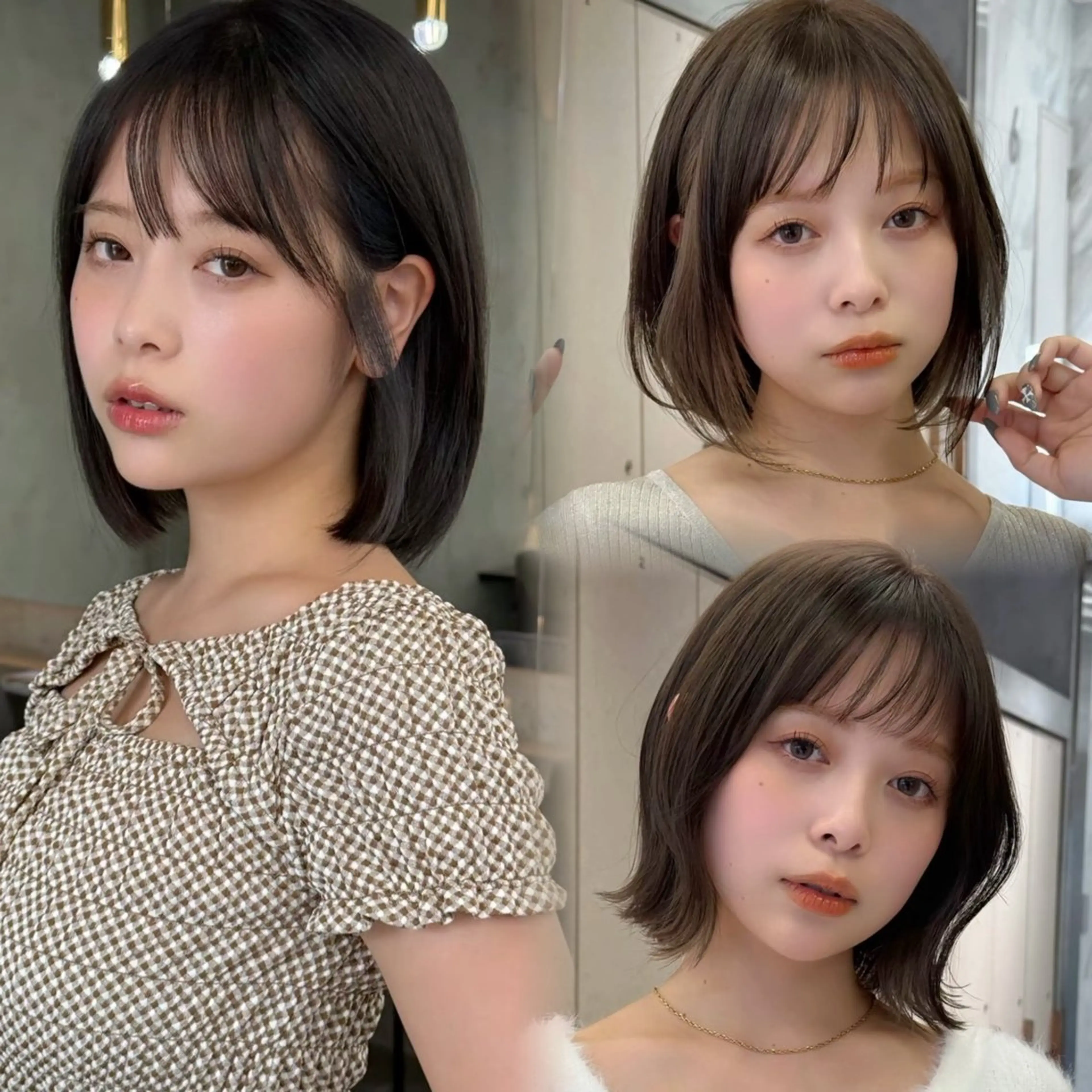 ショート ボブ/レイヤー/ 縮毛矯正/ 渡邊莉玖のヘアスタイル