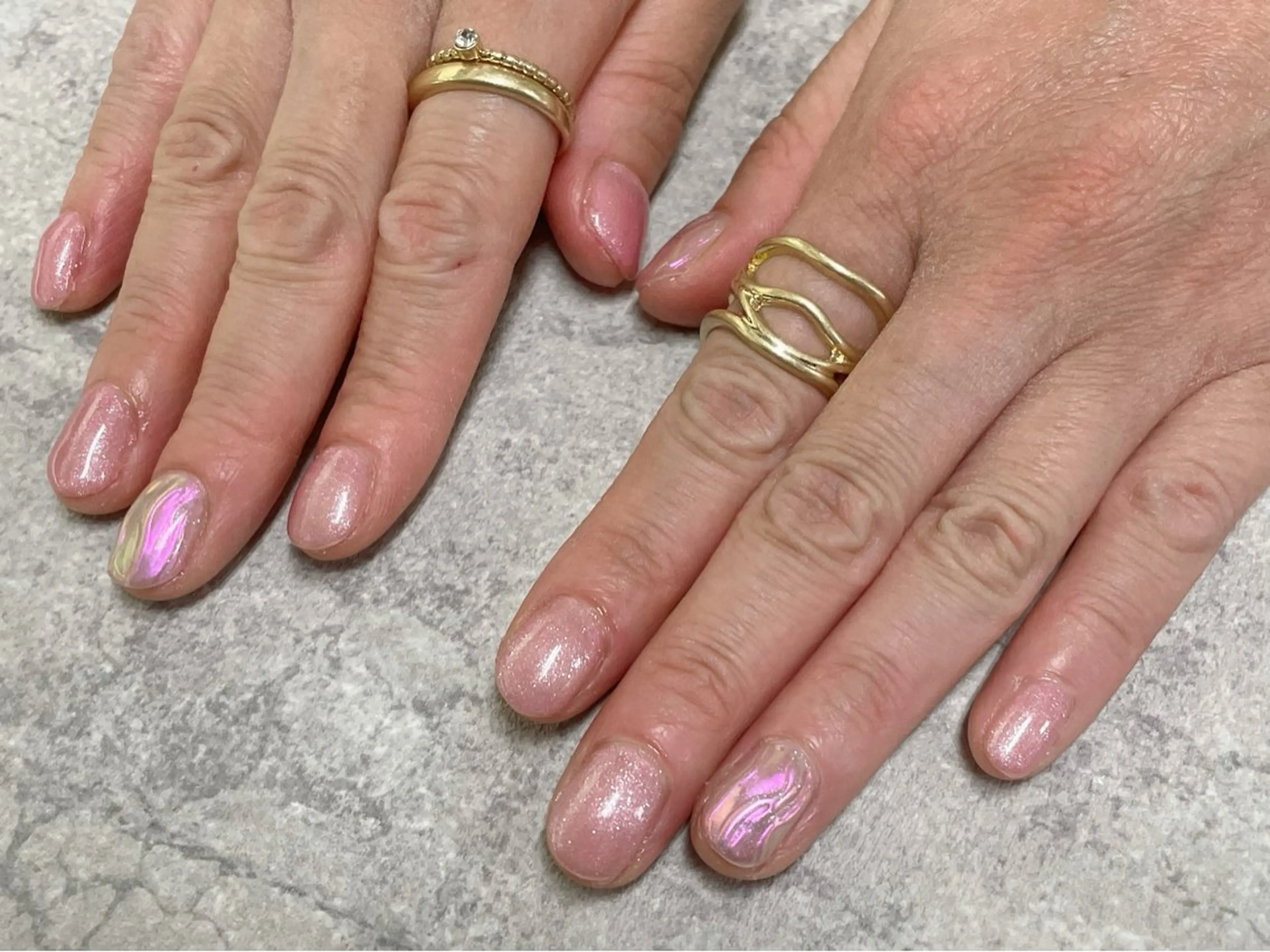 ネイル オーロラネイル 氷ネイル・うるうるネイル clear yayoiのネイルデザイン