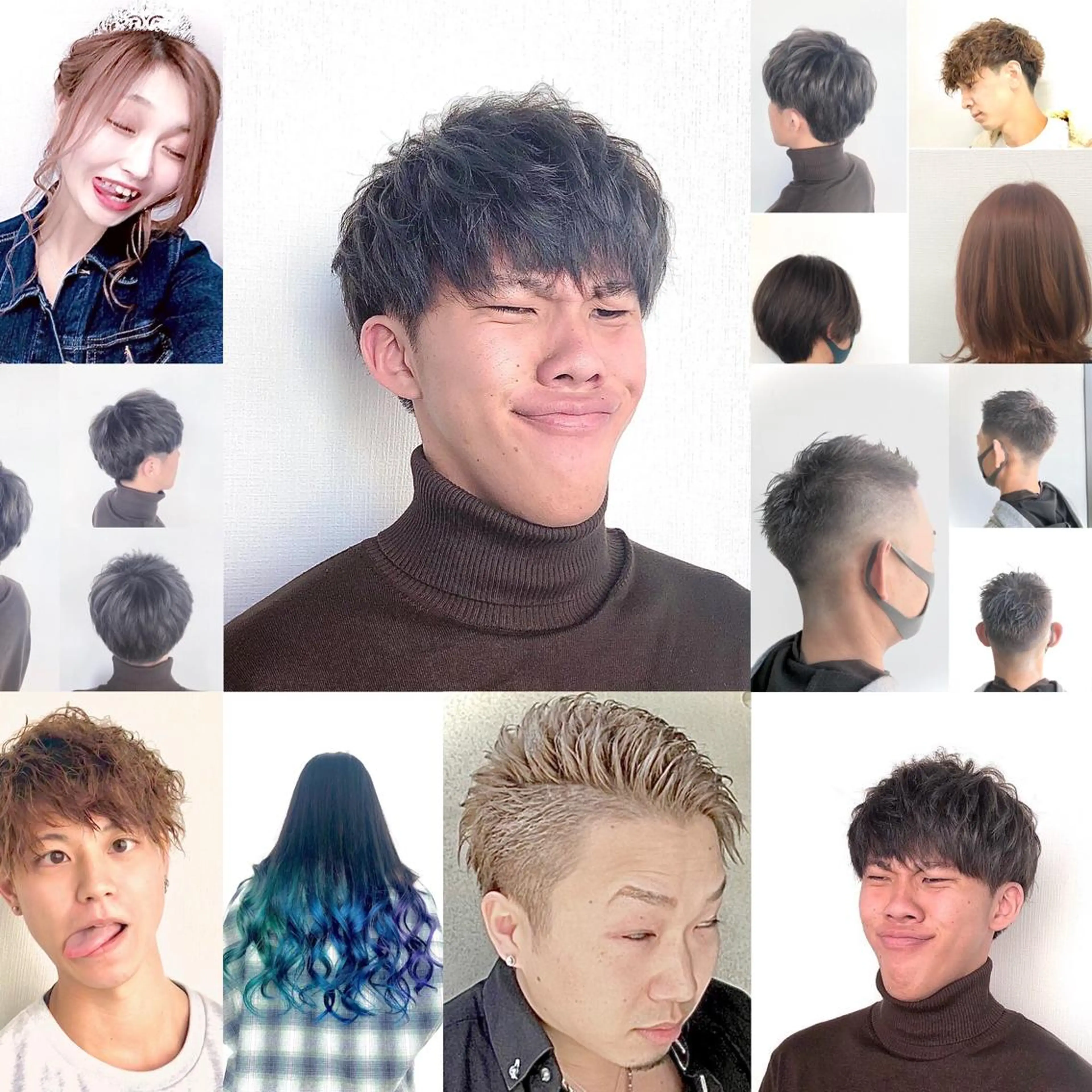 ミディアム カラー パーマ ヘアアレンジ メンズ キッズ ✨最強美容師✨ 💙にっしー西村💙のヘアスタイル