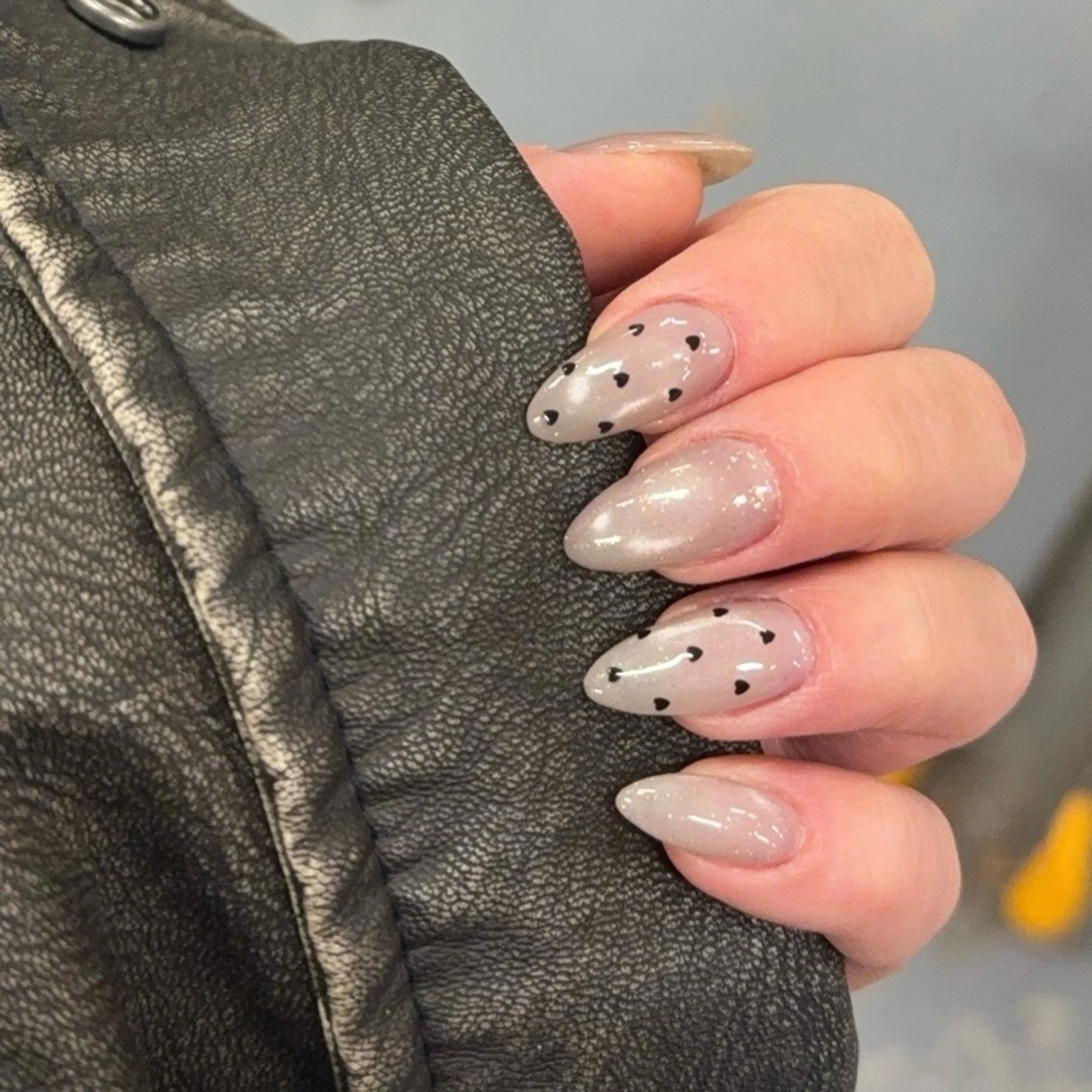 ネイル ドット ハート ピンク ＆robe mayumiのネイルデザイン