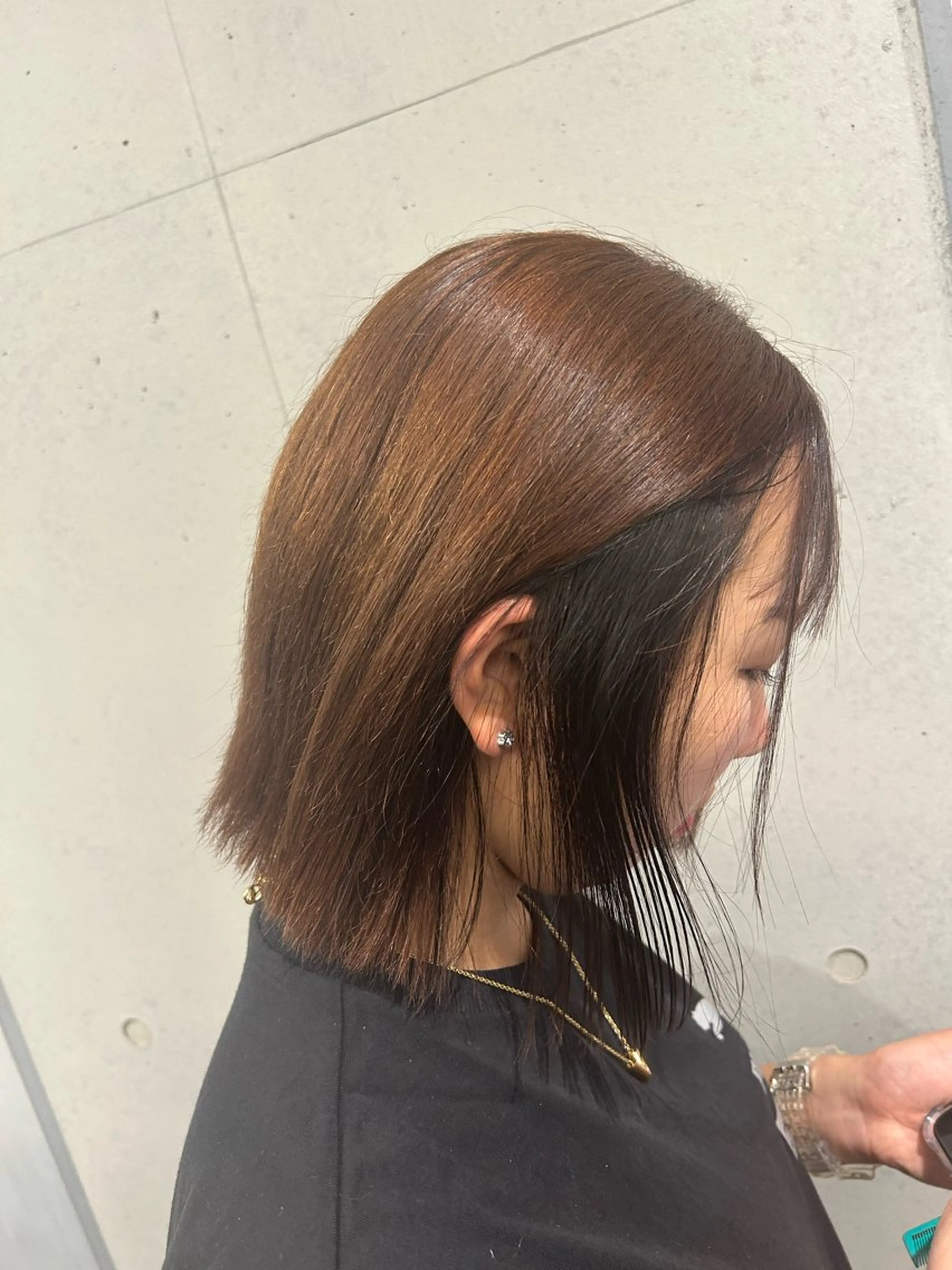 ミディアム ヘアカラー メンズカット 💇原一樹のヘアスタイル
