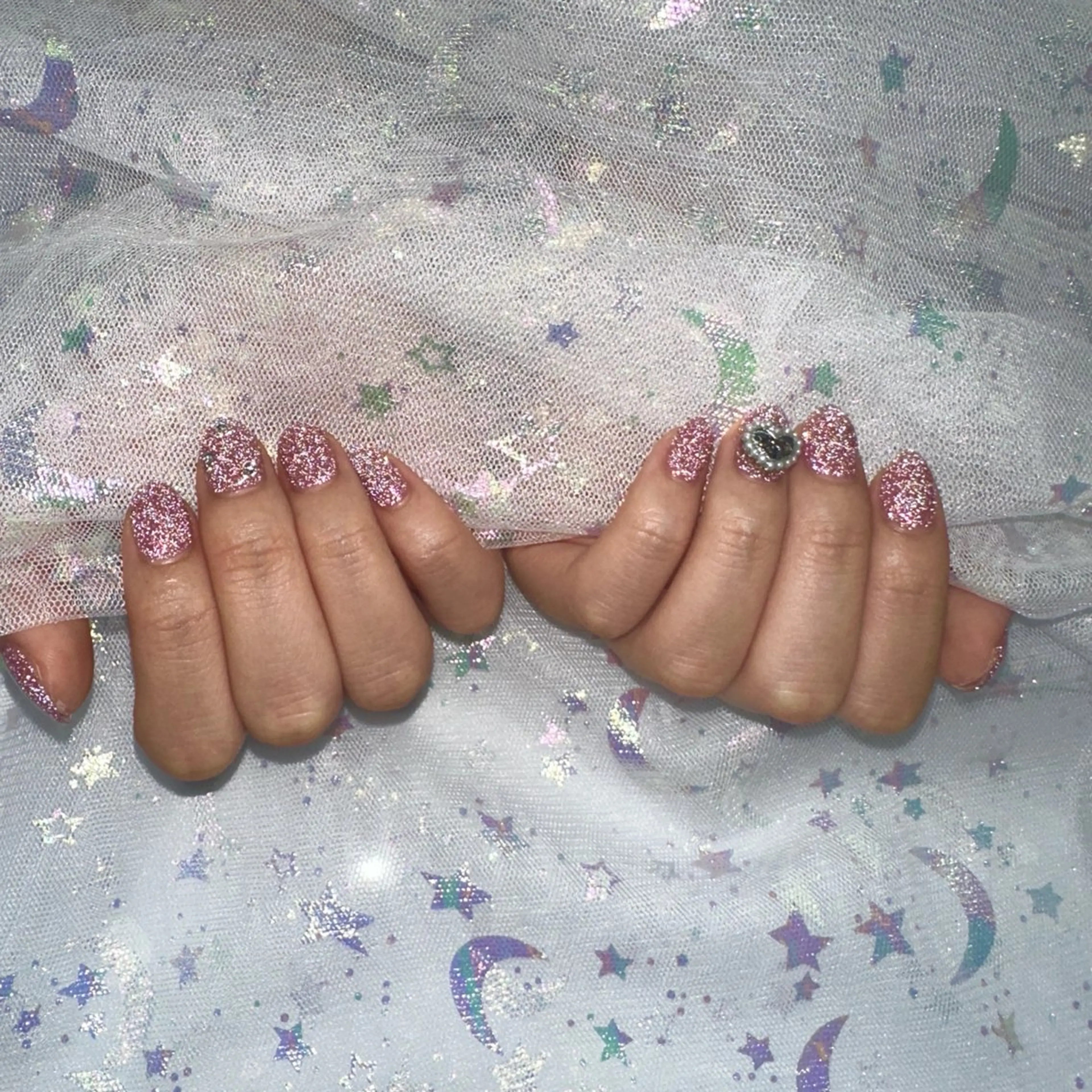ネイル アートネイル ジェルネイル グラデーション キラキラネイル ラメ(グリッター) ハンドネイル Viola. 優花のネイルデザイン