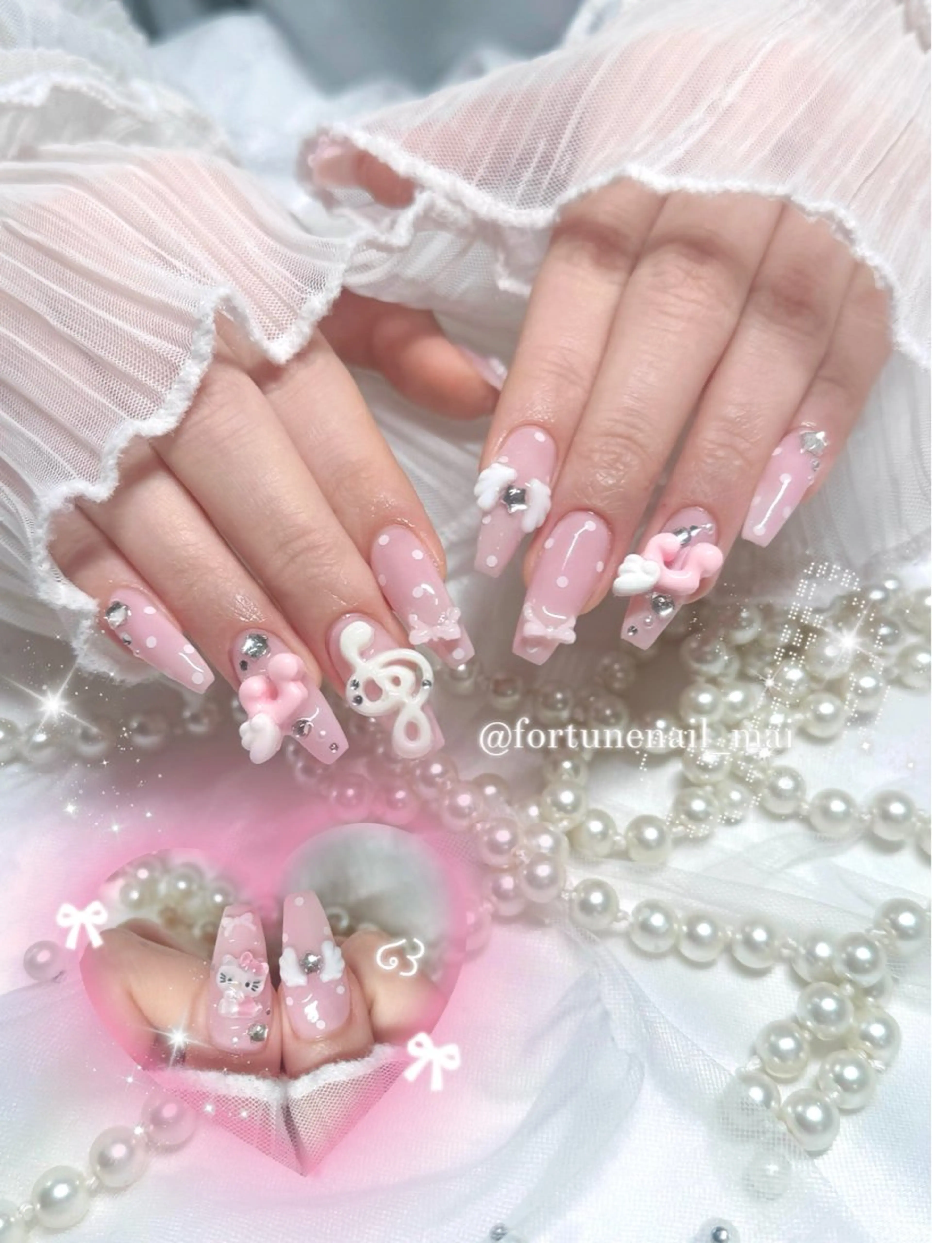 🎀オフなしハンドワンホンガーリーちゅるん120分持ち込みデザイン(アート目安10本)🐩💭🎀の写真