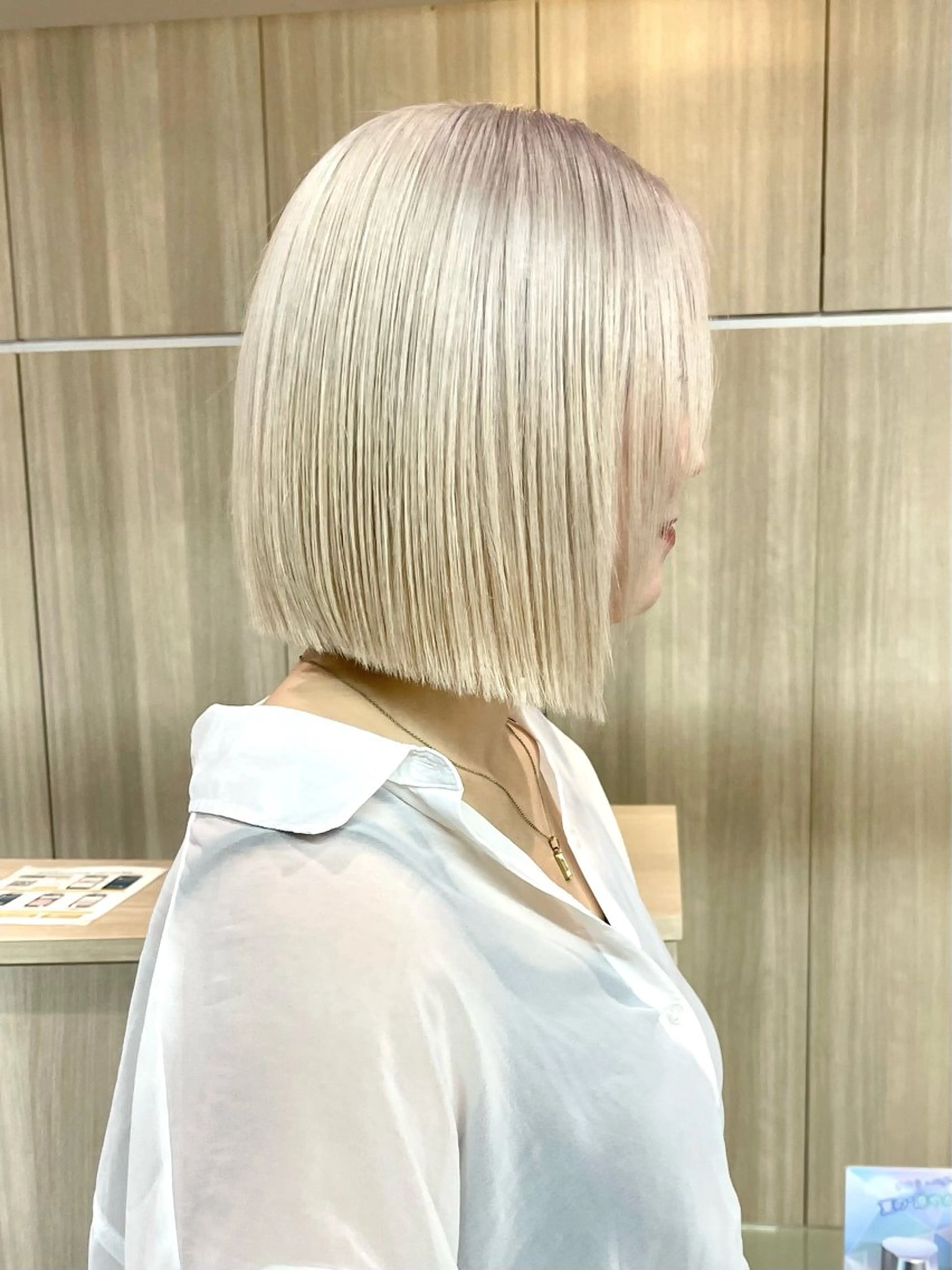 ミディアム カラー カット ヘアカラー トリートメント 野田頭 心🌿/ボブ レイヤー/艶カラーのヘアスタイル