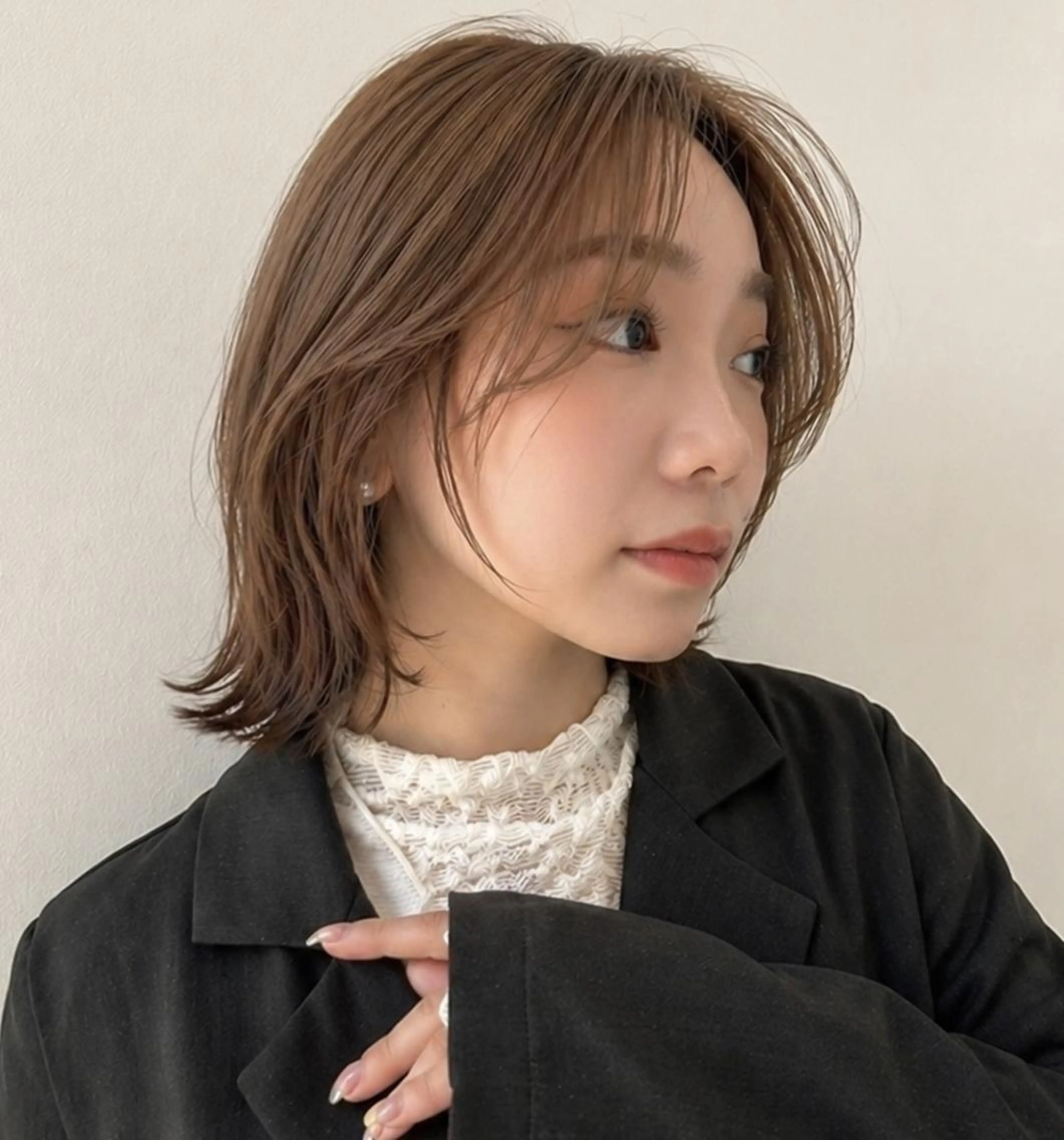 ミディアム 柔らかい縮毛矯正/ ボブ/北林のヘアスタイル