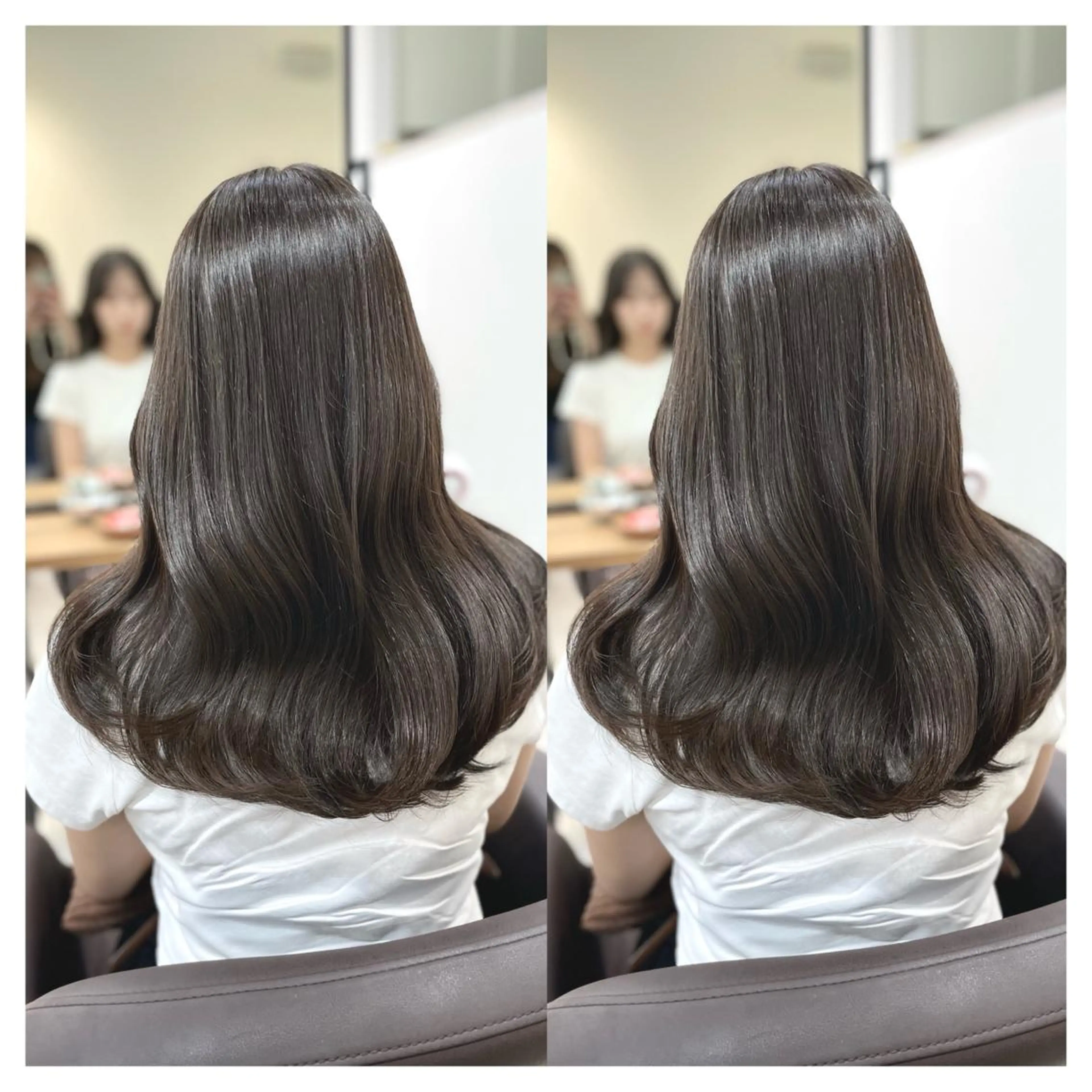 セミロング カラー a-o横浜所属・村山 茉衣のヘアスタイル