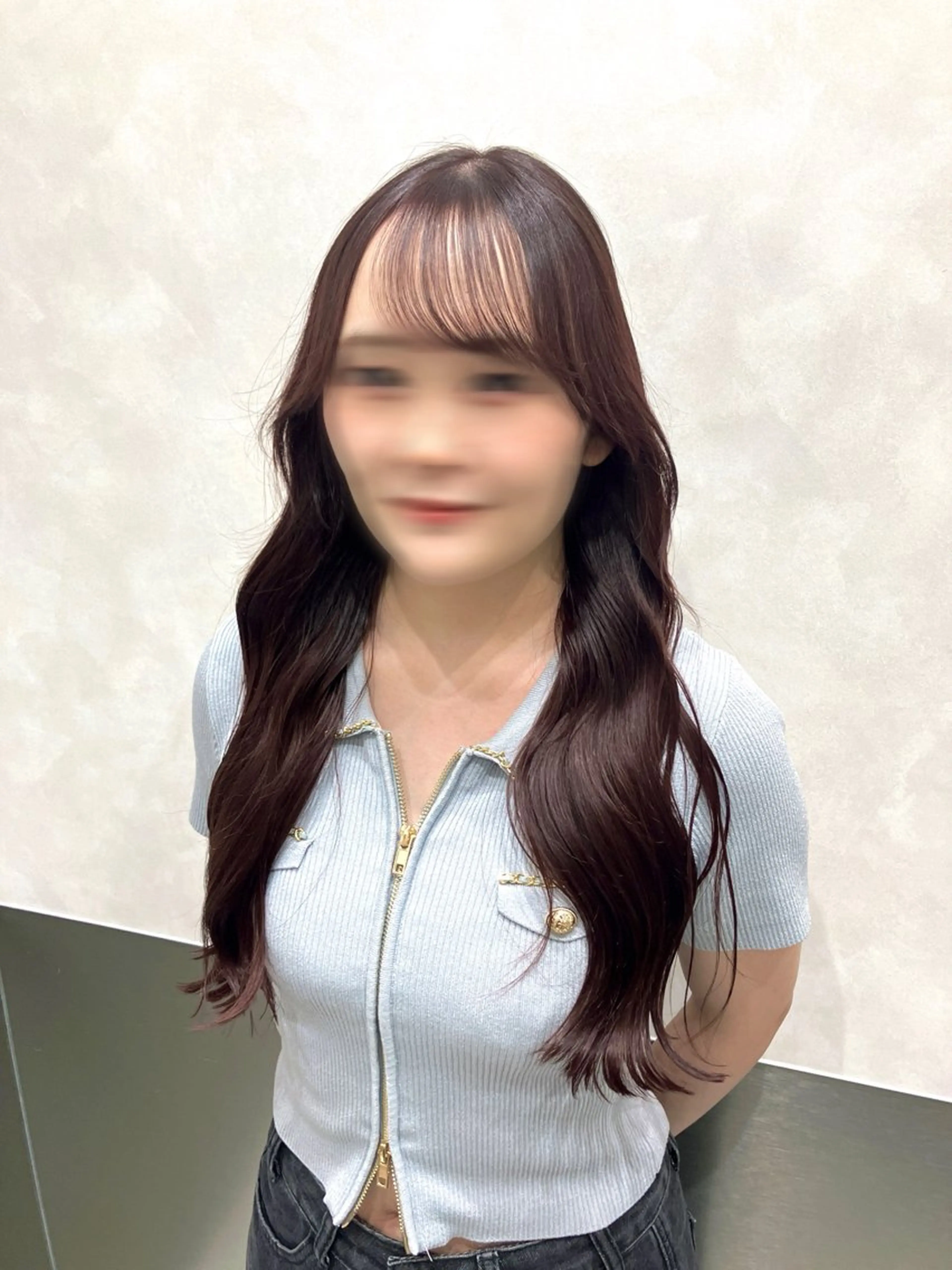 ロング カラー カット ヘアカラー トリートメント 💖ブリーチなし透明 感💖ASAHIのヘアスタイル