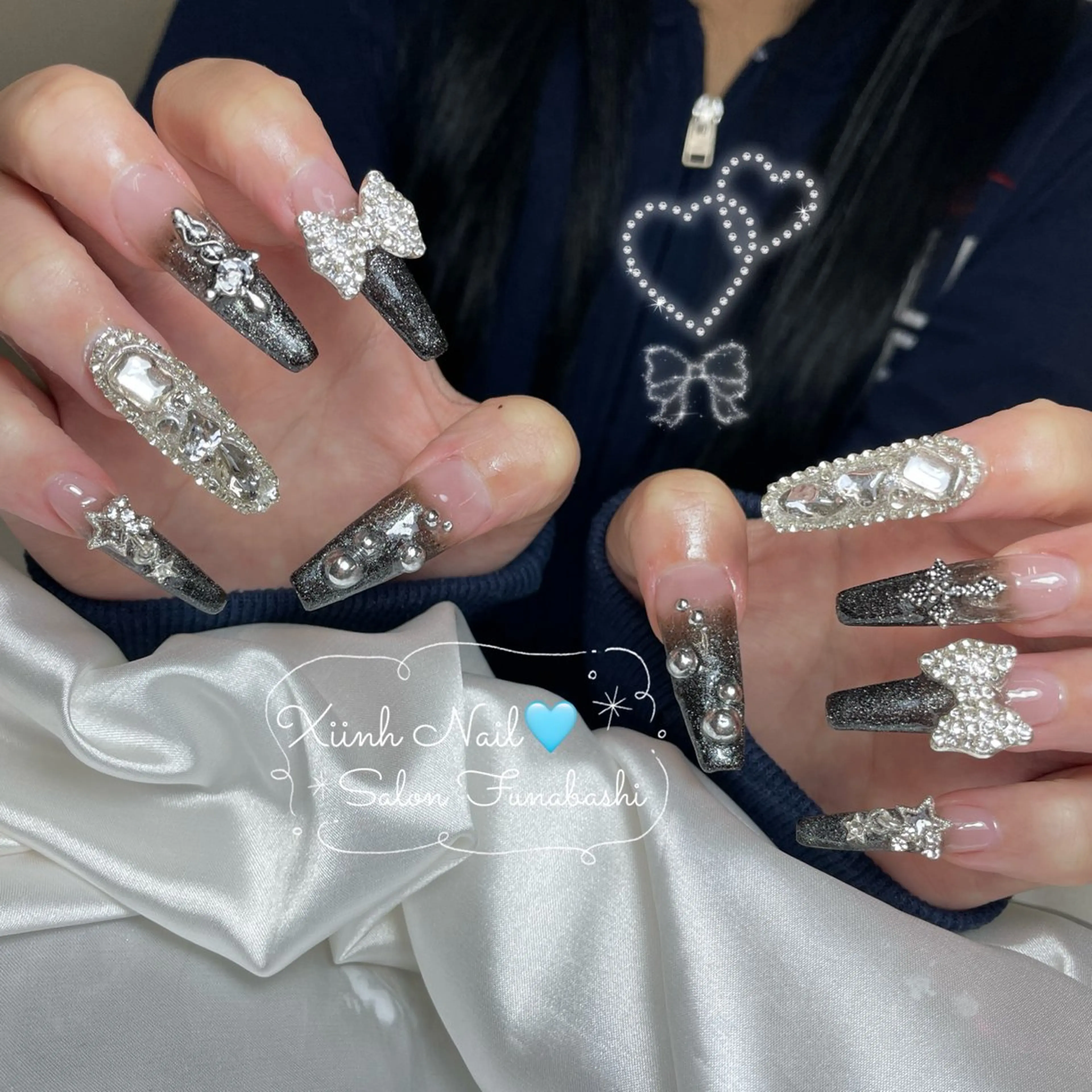 ネイル チークネイル 桜ネイル 長さ出し フットネイル ジェルネイル ハンドネイル XIINH NAIL SALONのネイルデザイン