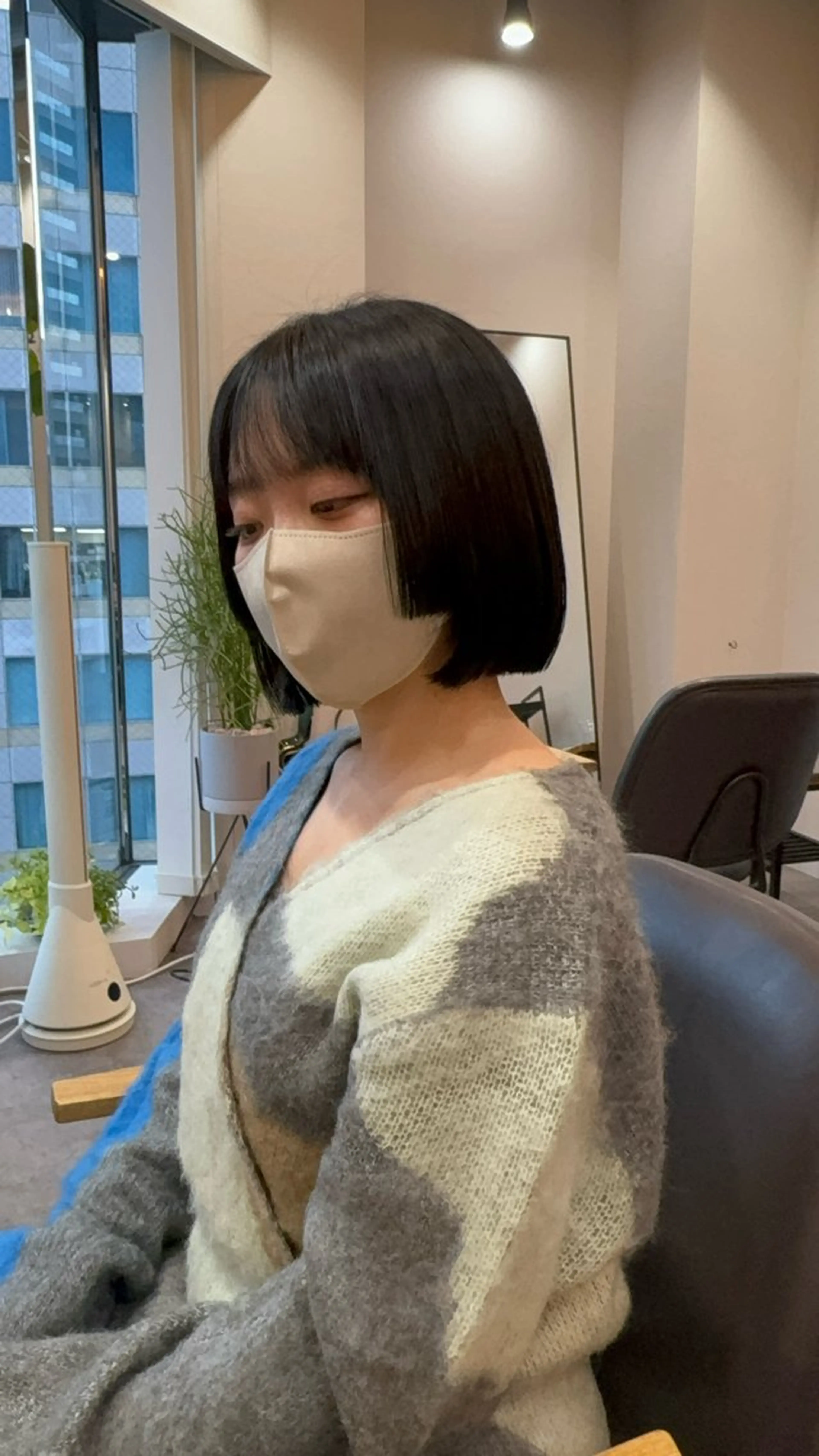 ショート 切りっぱなしボブ ボブ 髪質改善 カット ヘアカラー ボブ/髪質改善/ soiナカジママドリのヘアスタイル