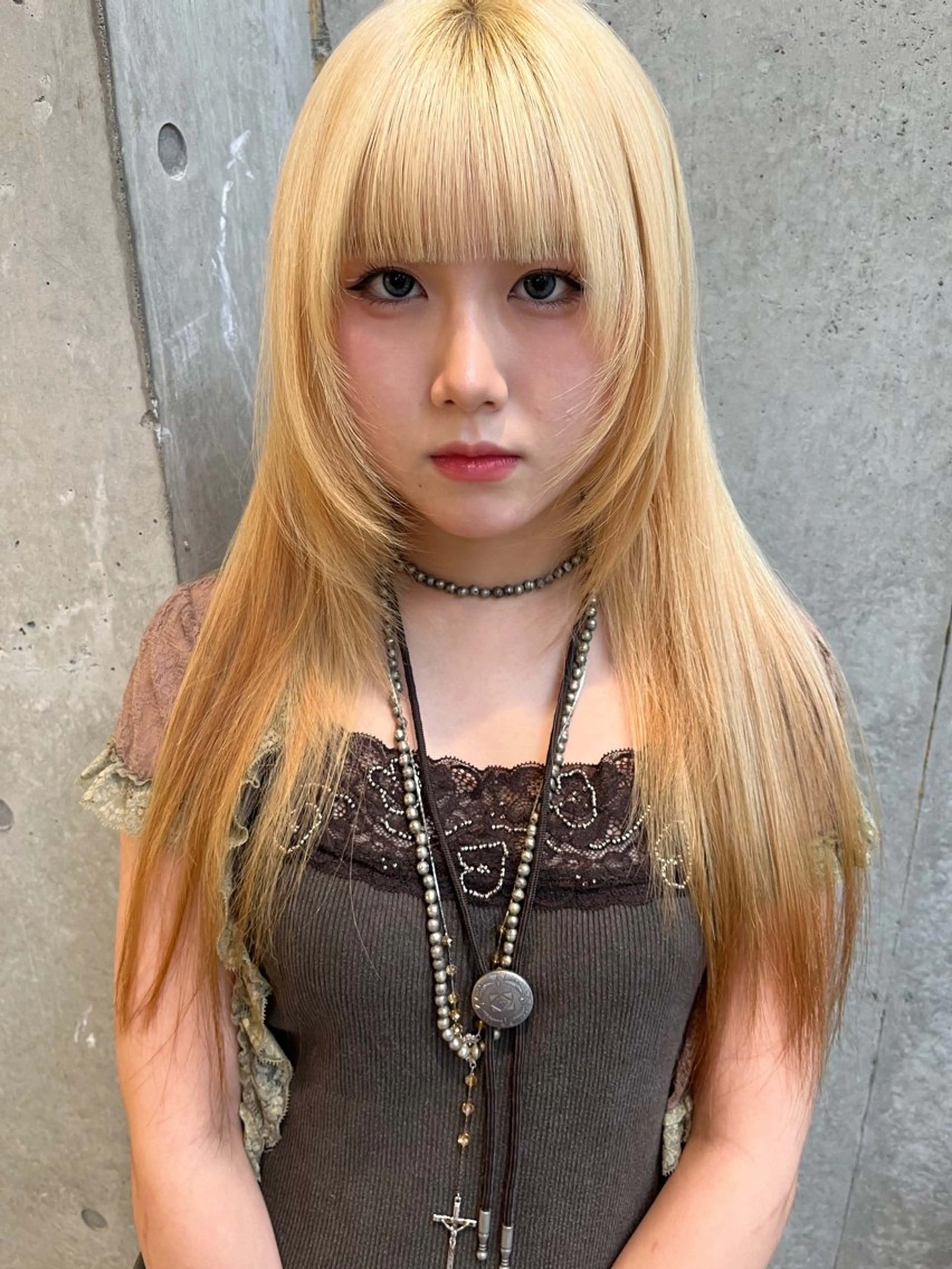 ロング カラー カット ヘアカラー トリートメント yuuna/ ハッシュカット🎀のヘアスタイル