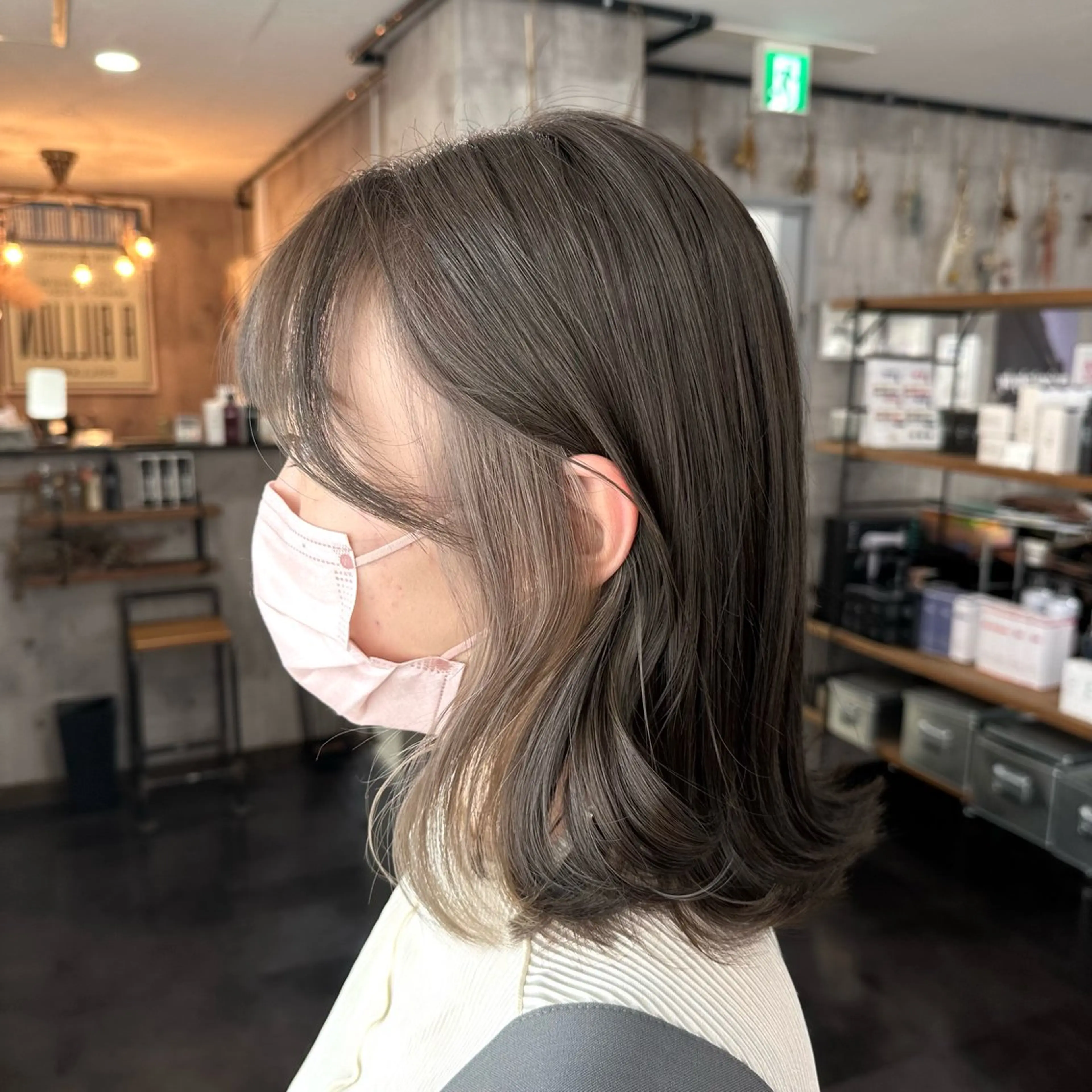 ミディアム カラー カット ヘアカラー トリートメント 枚方 tomee 🦋南部　しほ🦋のヘアスタイル