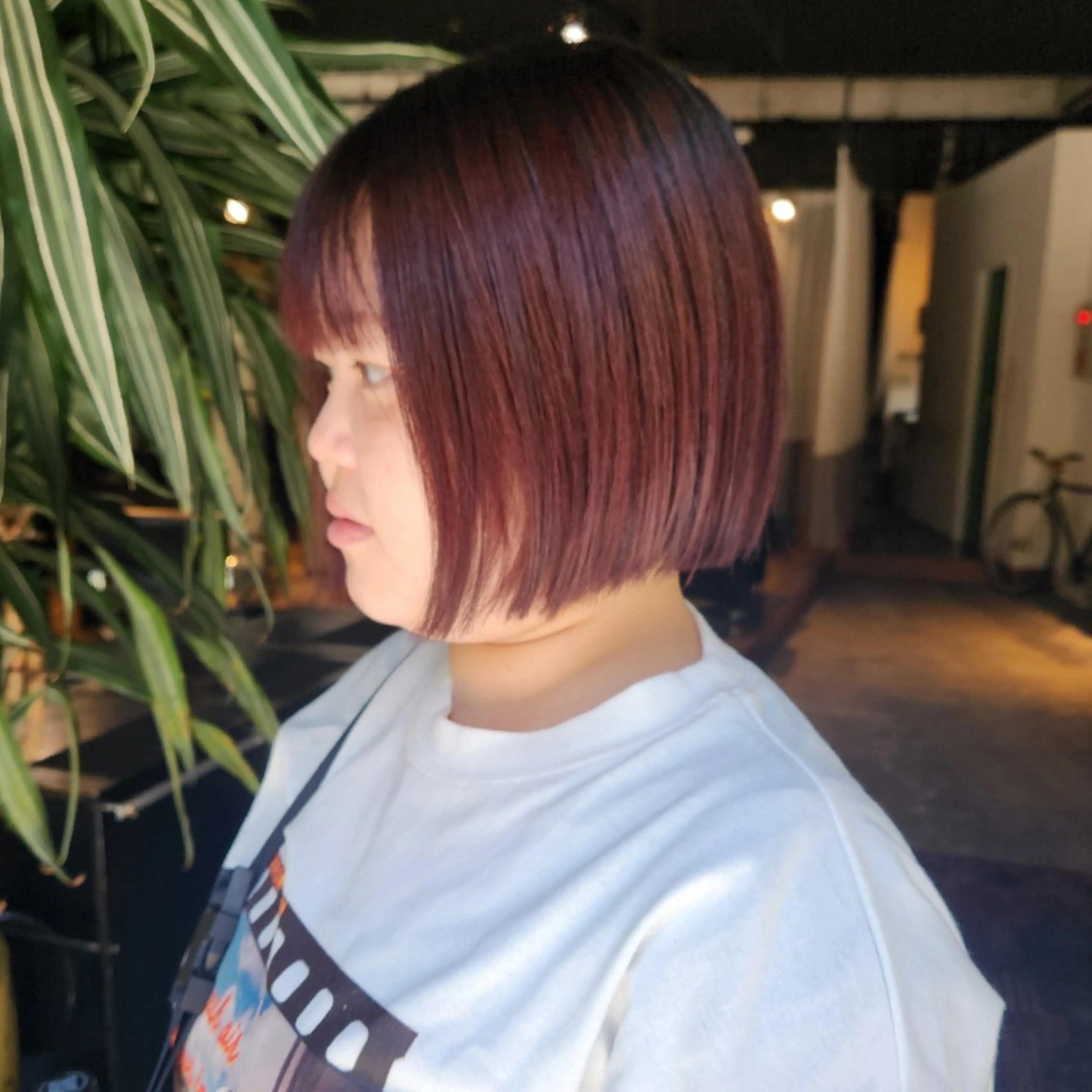 ショート カラー レッドカラー ハヤシ マユ ✂ 府中美容室のヘアスタイル