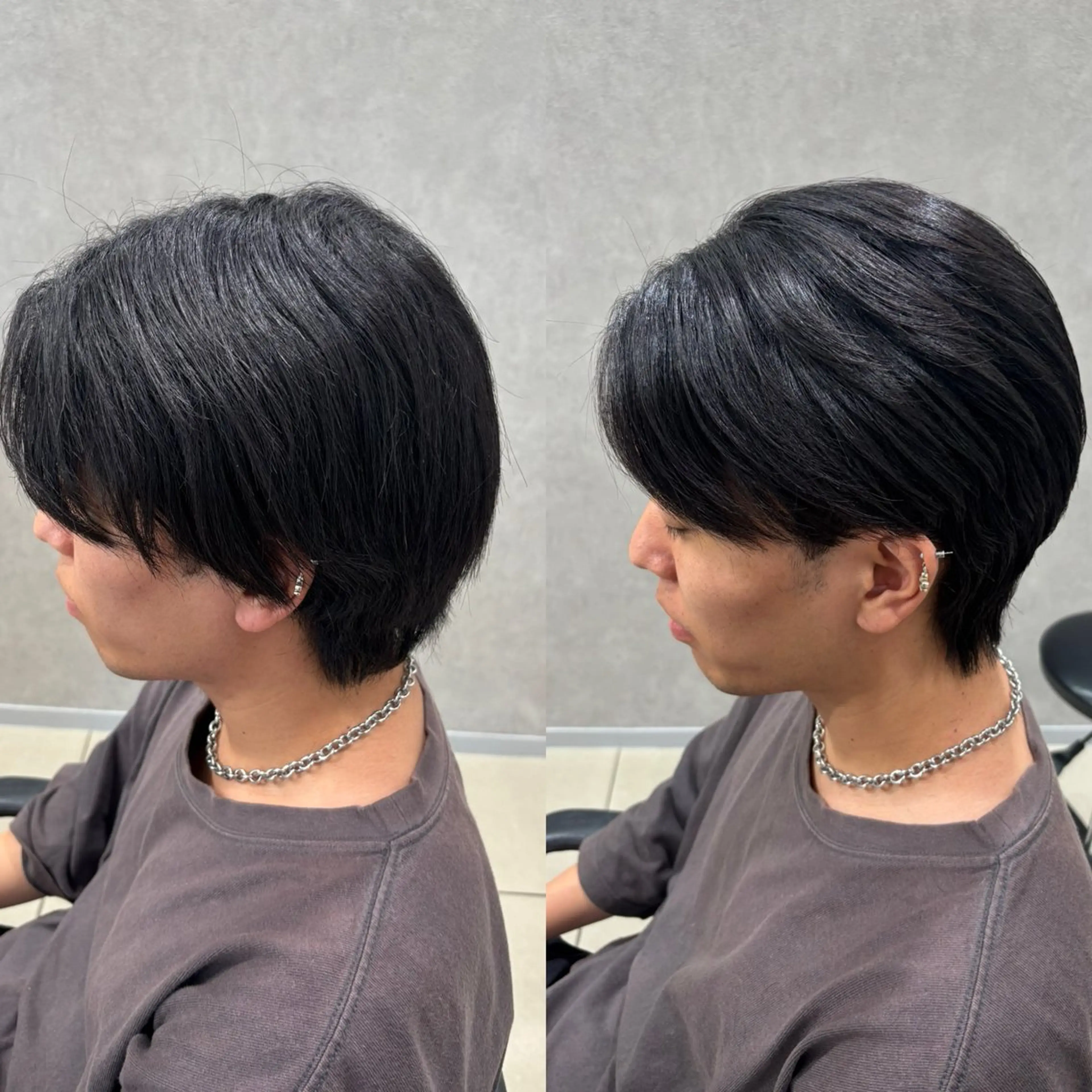 ミディアム パーマ メンズ カット 縮毛矯正 メンズ支持率エリア No.1/keitaのヘアスタイル