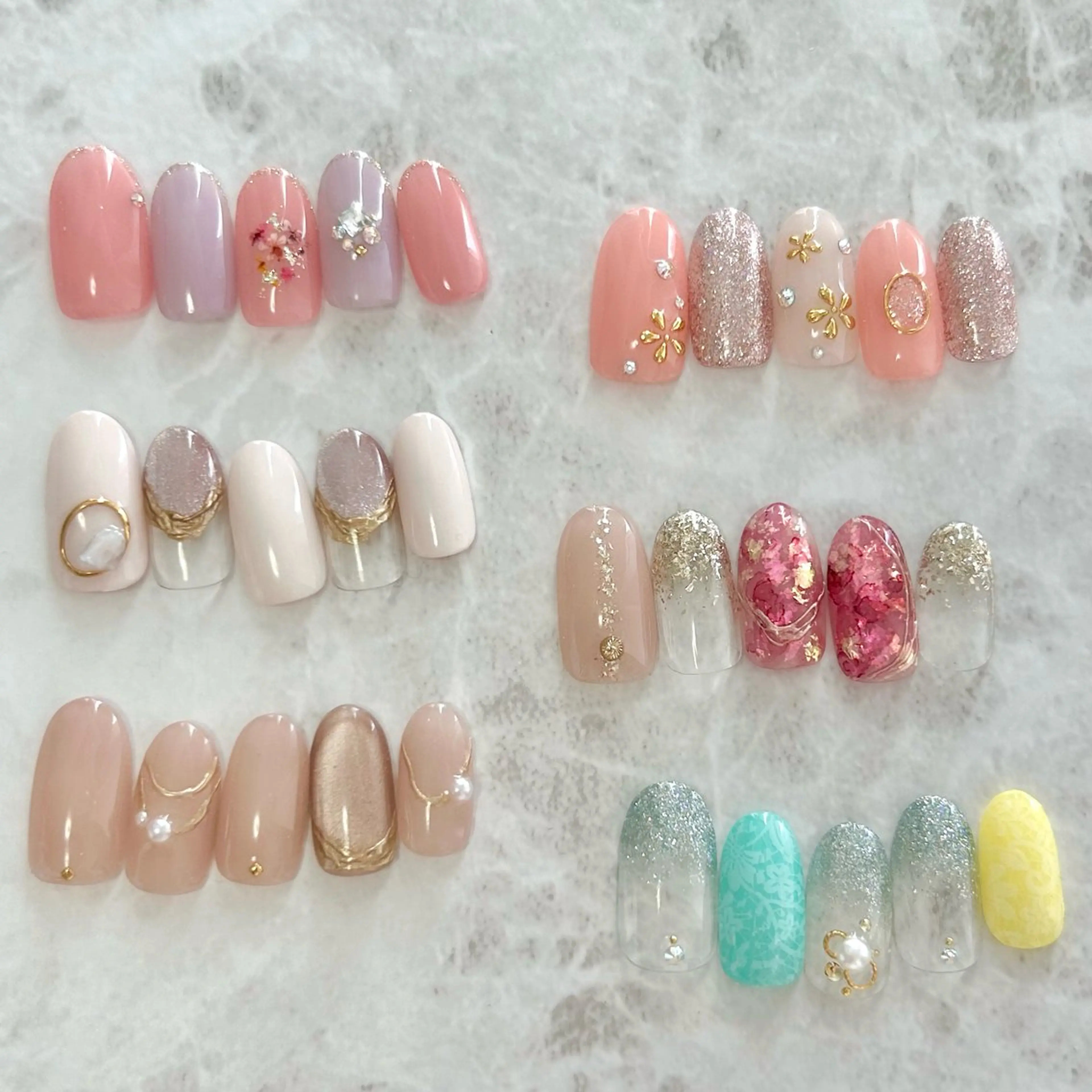 ネイル 桜ネイル なが さきのネイルデザイン