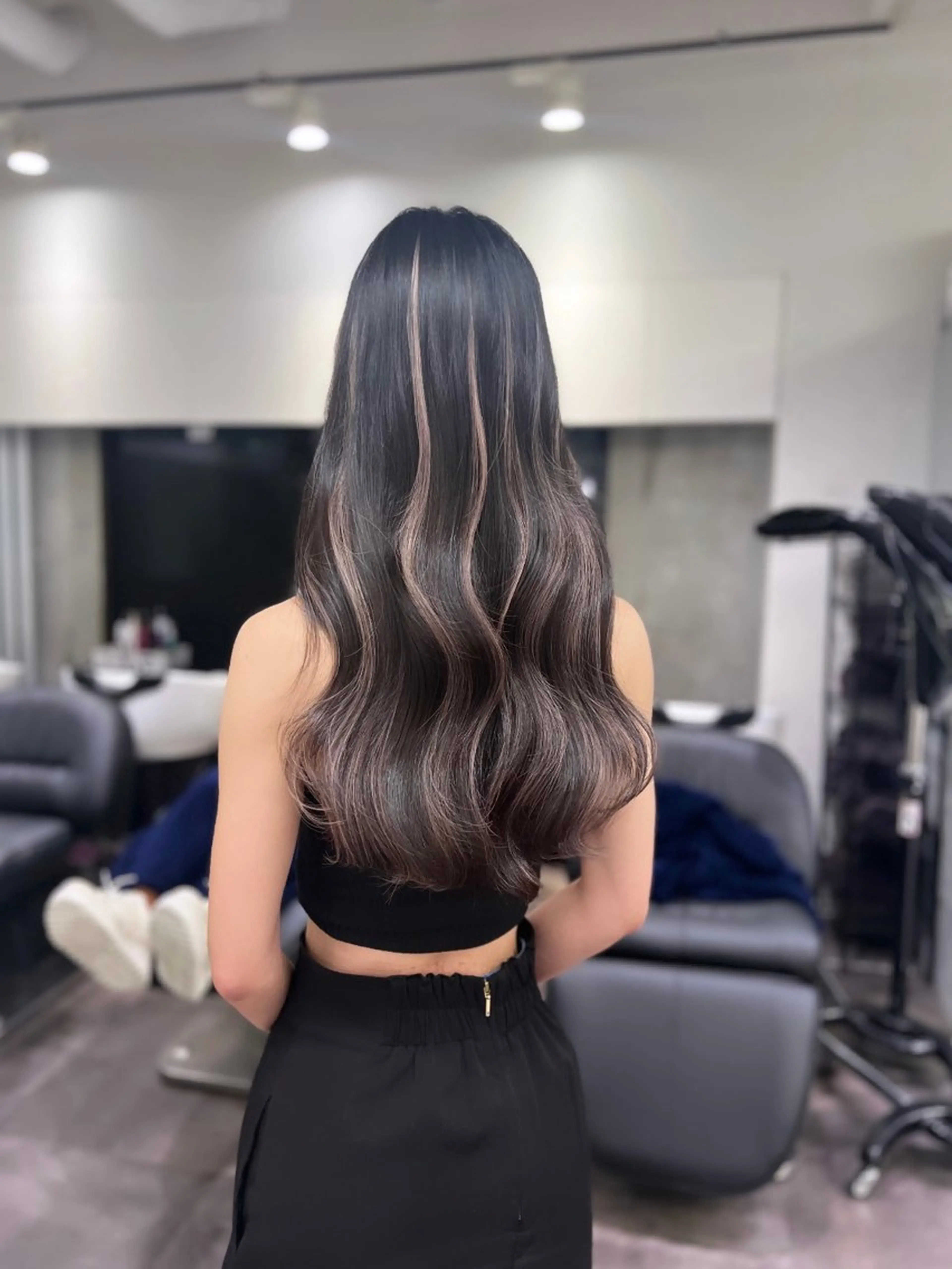 ロング シールエクステ エクステ ハイライト エクステ 【elyts】 COCOROのヘアスタイル