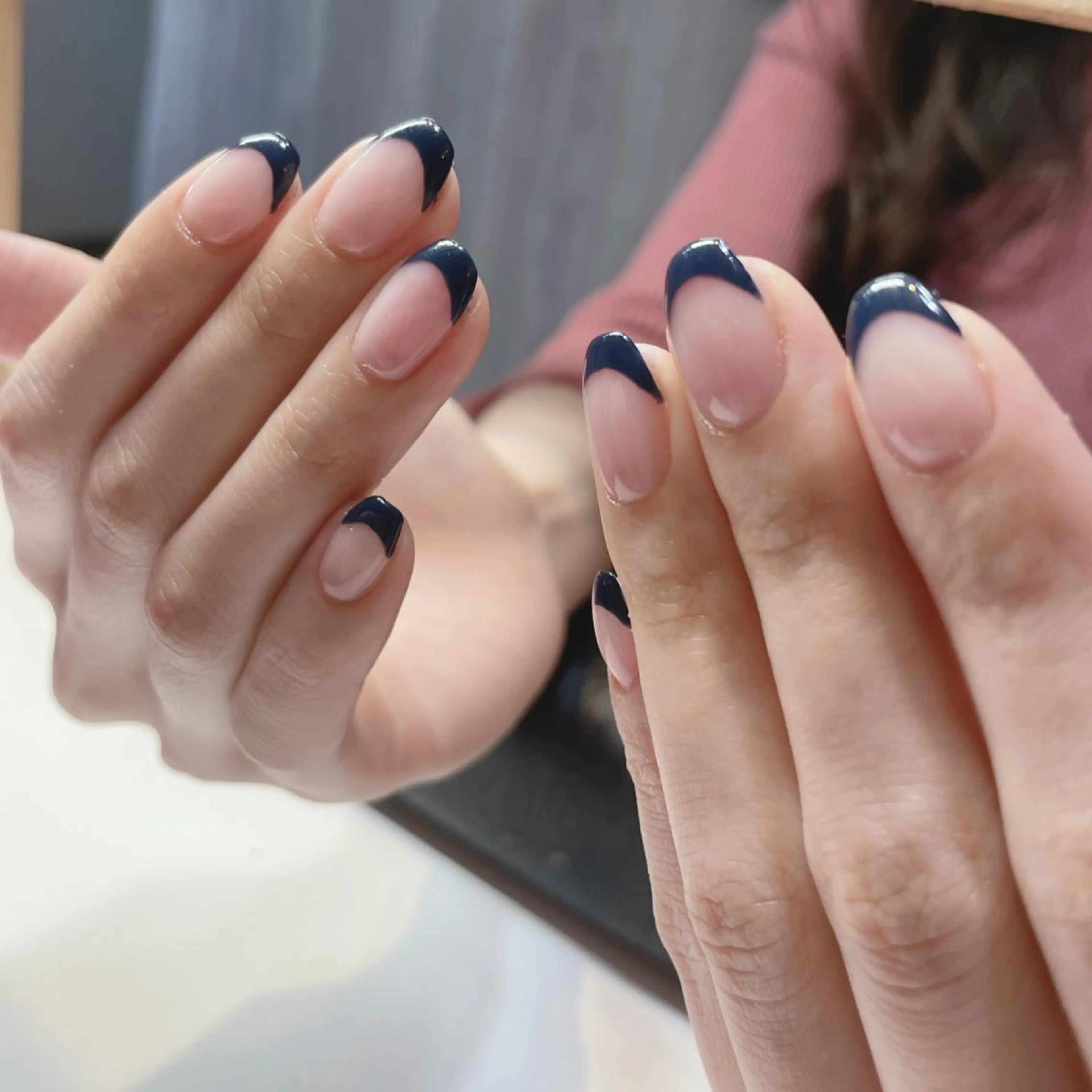 【パラジェル】フレンチ⟡.·*.〔ケア、オフ込〕の写真