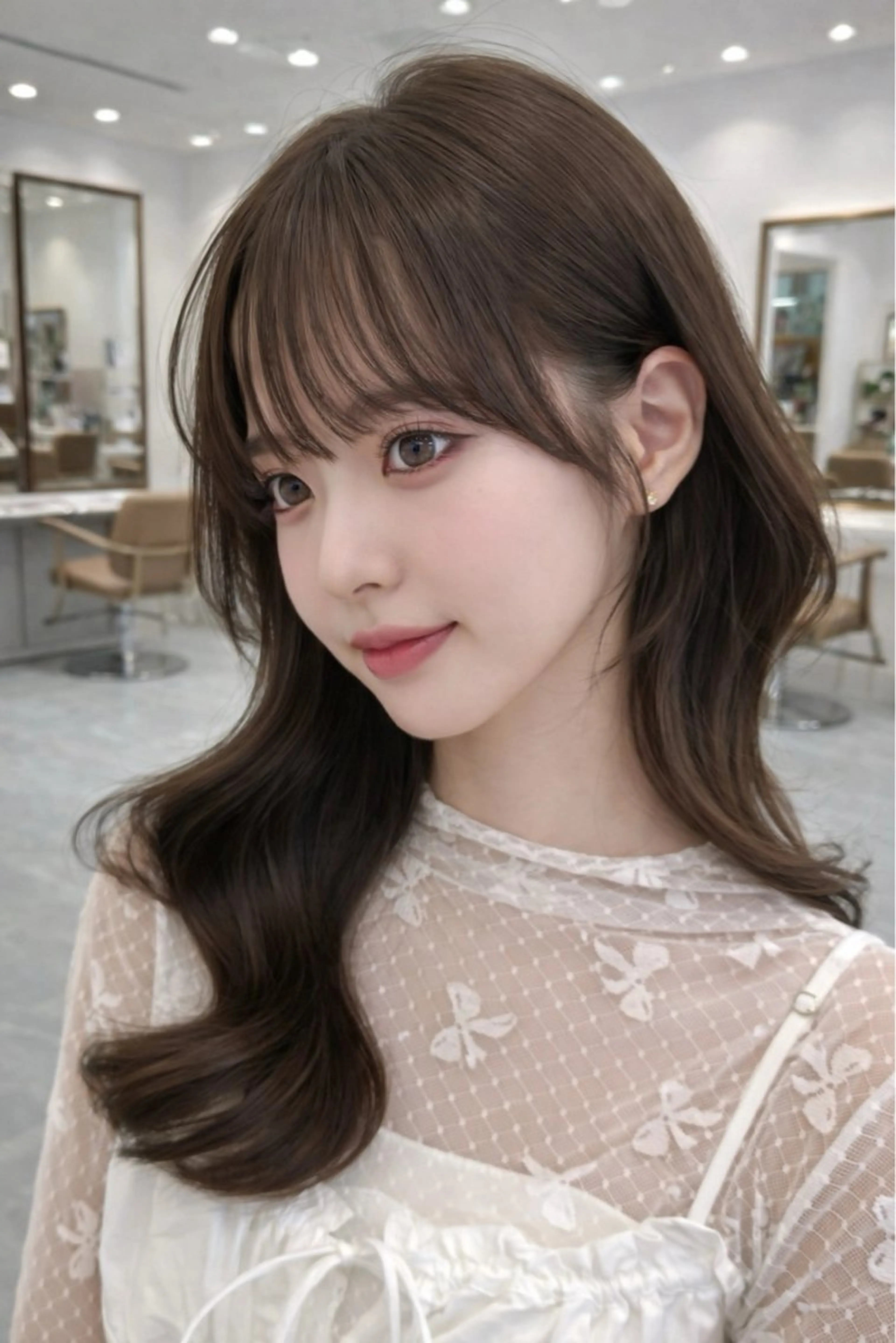 セミロング 映える顔まわり/前髪 特化 💗 ユキマのヘアスタイル