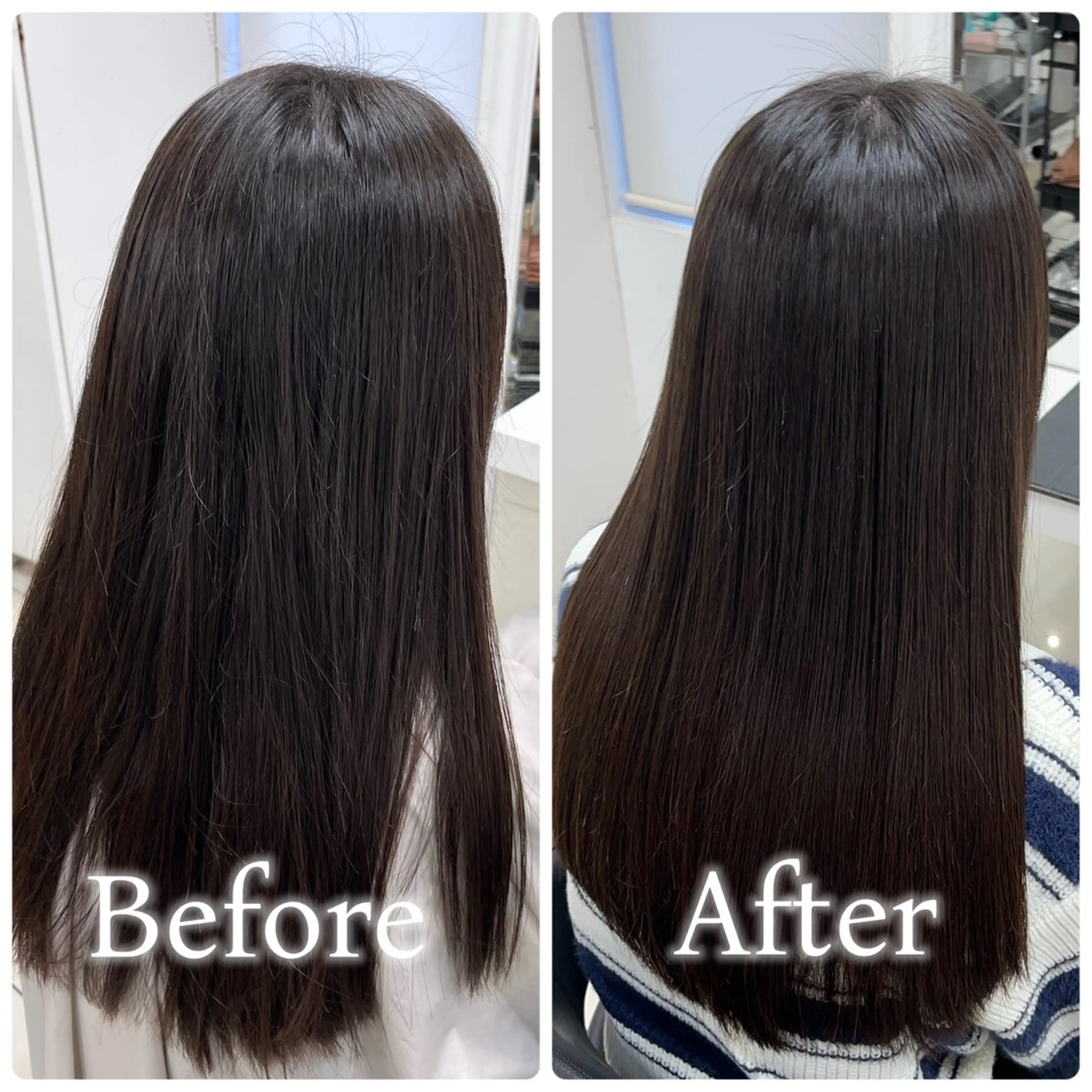 ロング パーマ カット 縮毛矯正 縮毛矯正指名No.1 艶カラー/SHIMAのヘアスタイル