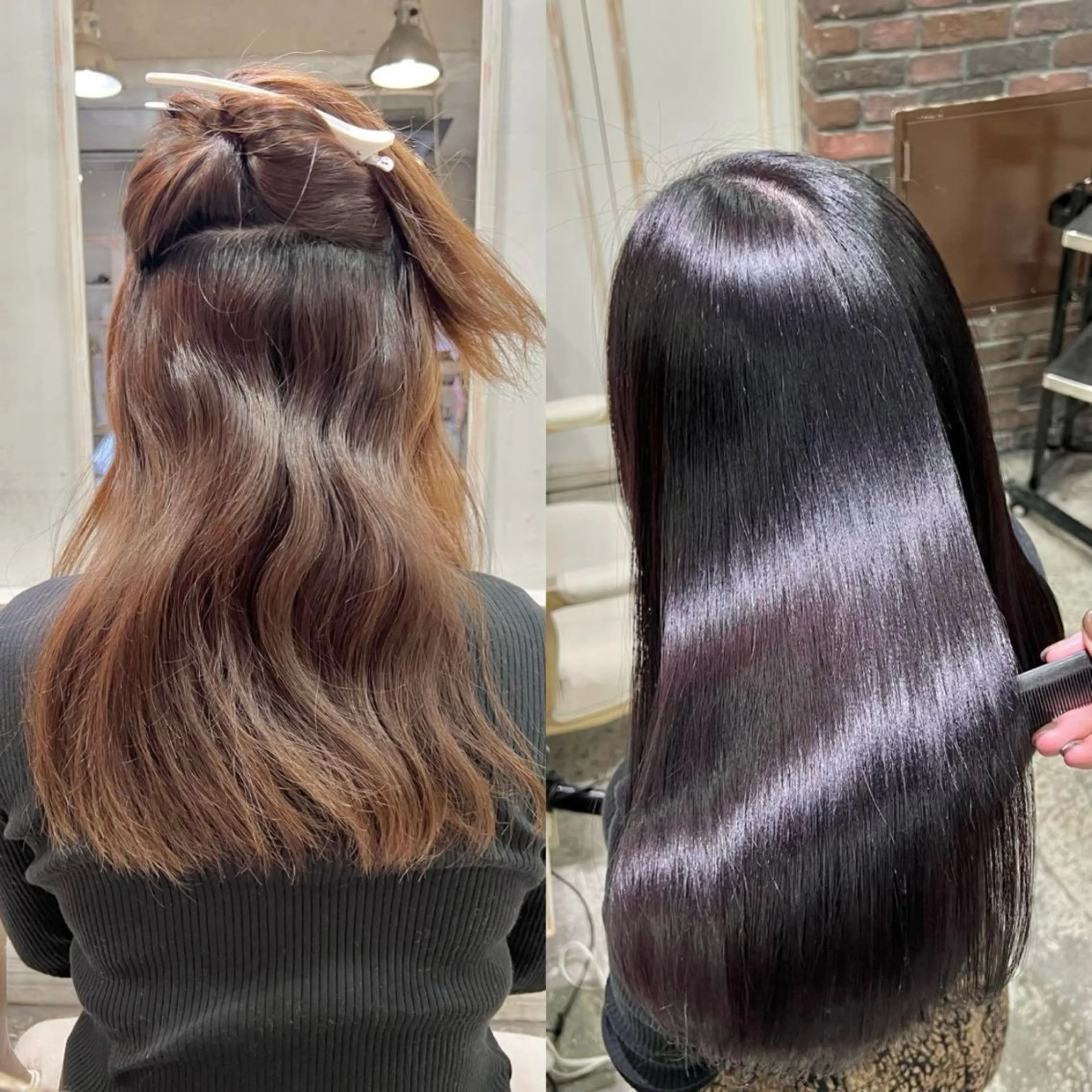 【 髪質改善縮毛 】🍇前髪カット+シルク縮毛矯正+5stepトリートメント🍇の写真