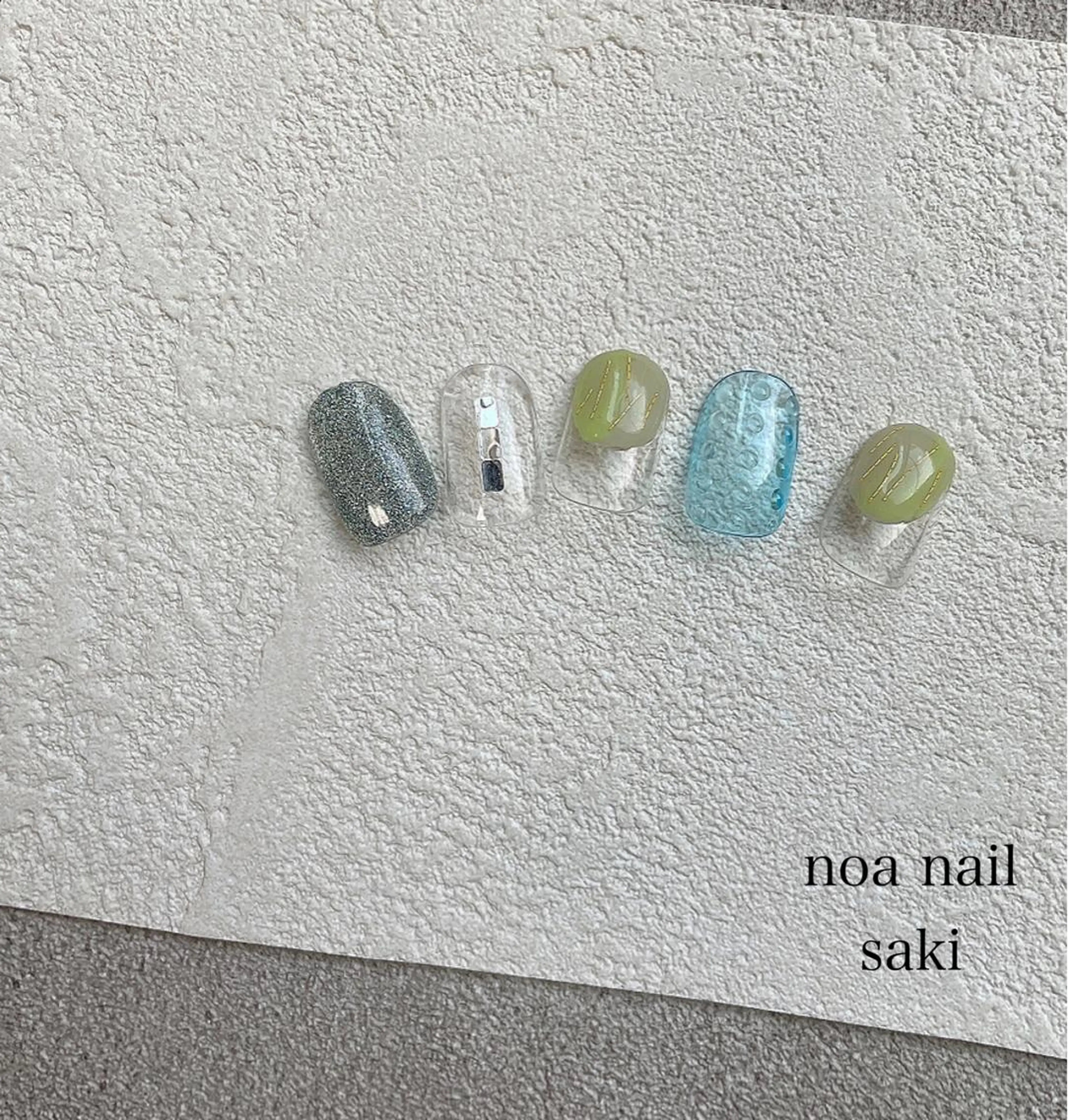 ネイル アートネイル オーロラネイル ジェルネイル 氷ネイル・うるうるネイル ミラーネイル ショートネイル専門店 noaのネイルデザイン