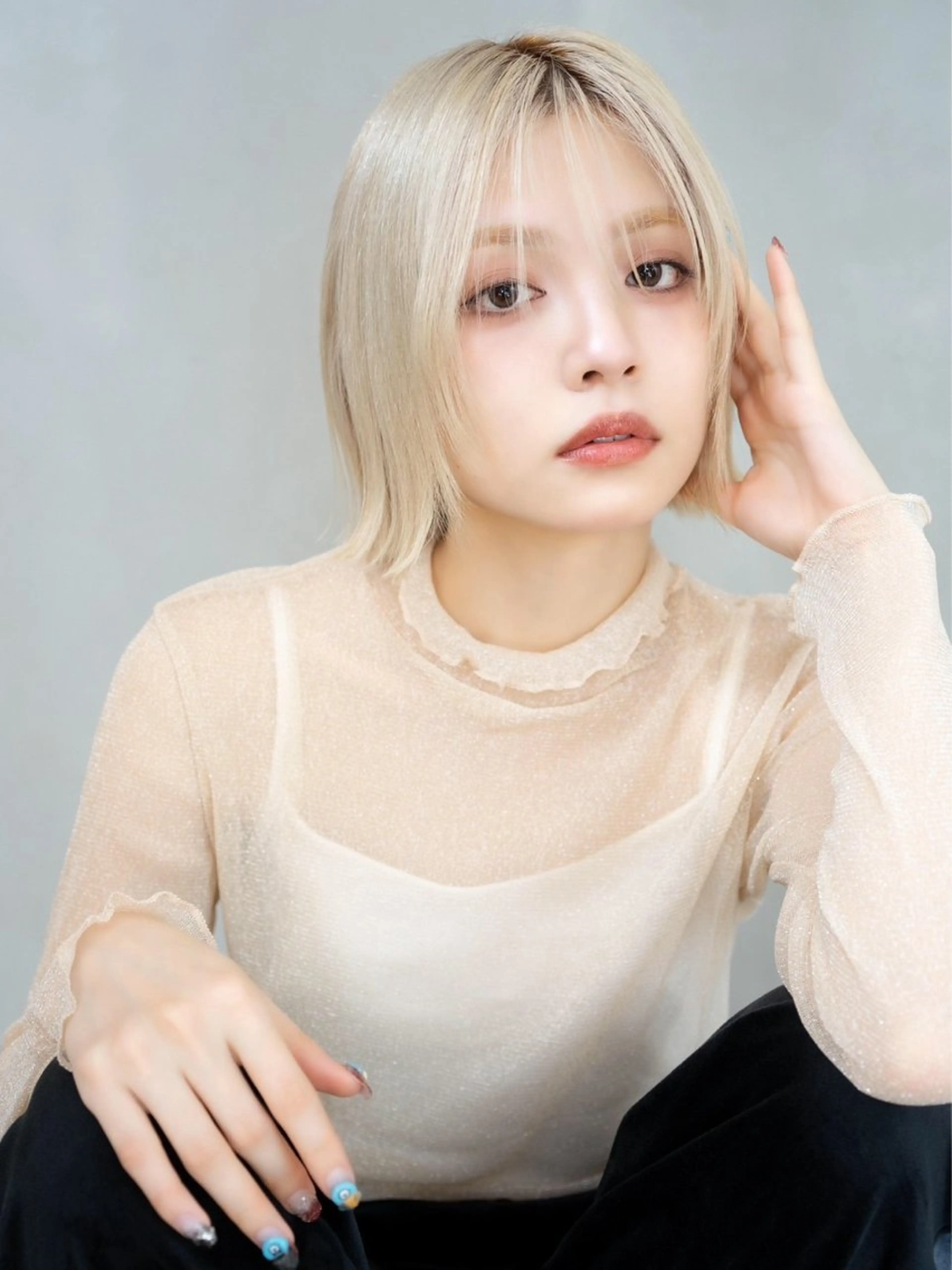 ❤️破格❤️👑ご新規〜3回目👑イルミナカラー+TOKIO premiumトリートメント+デザインカット*¥12000の写真