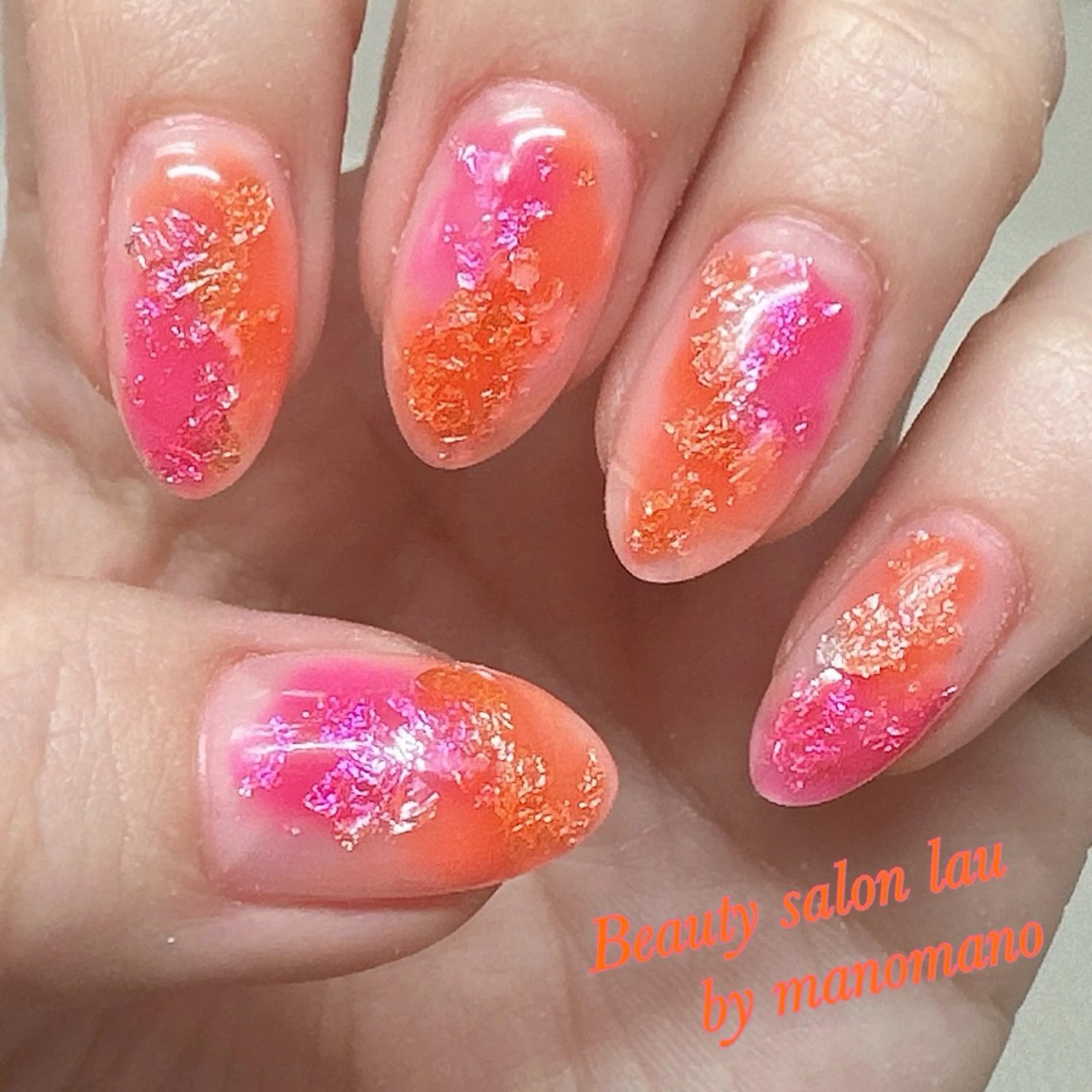 ネイル ハンドネイル ラウバイマノマノ なかざとのネイルデザイン