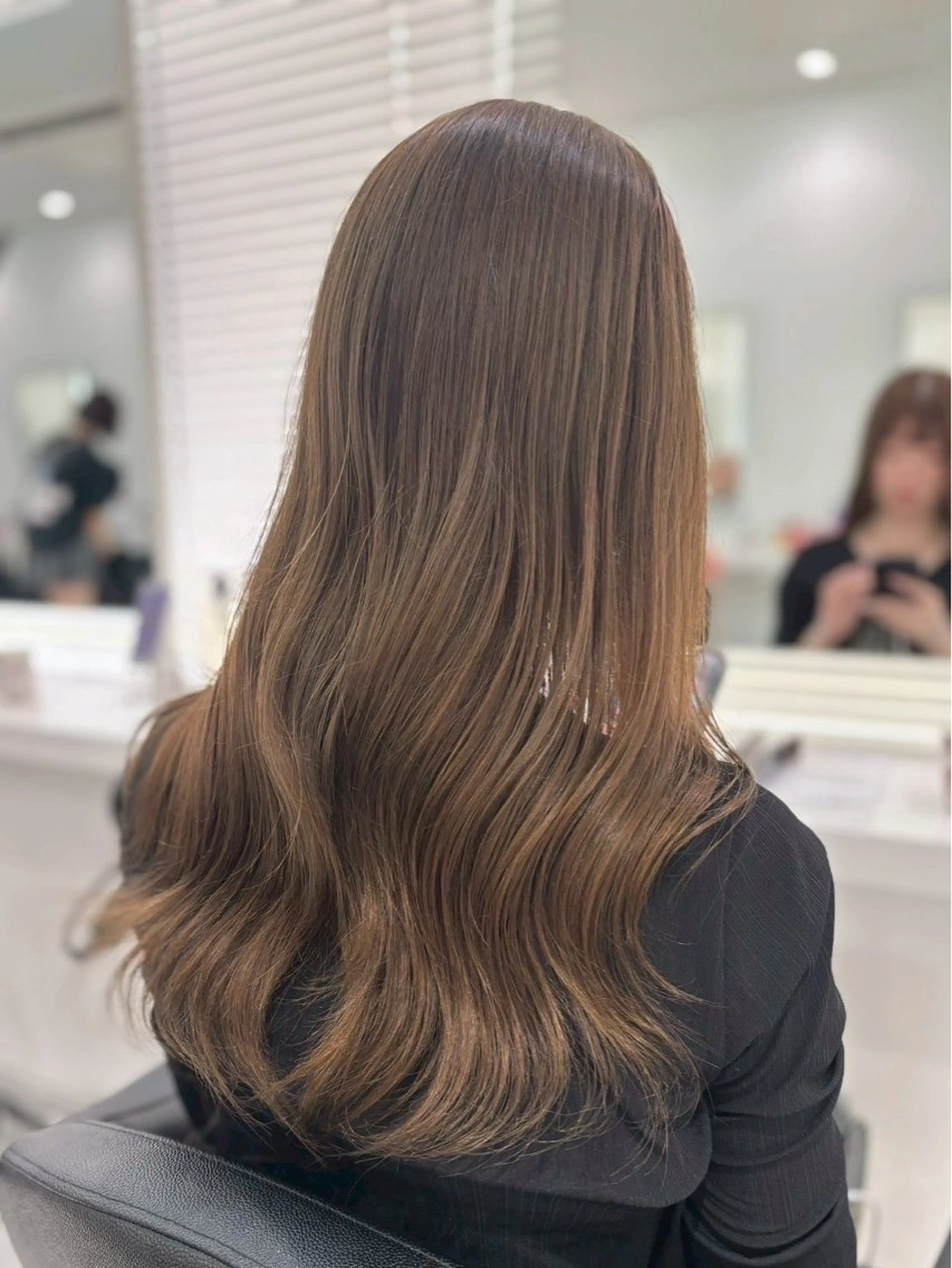 ミディアム カラー ヘアアレンジ ヘアカラー くれは/池袋/ カラー/髪質改善のヘアスタイル