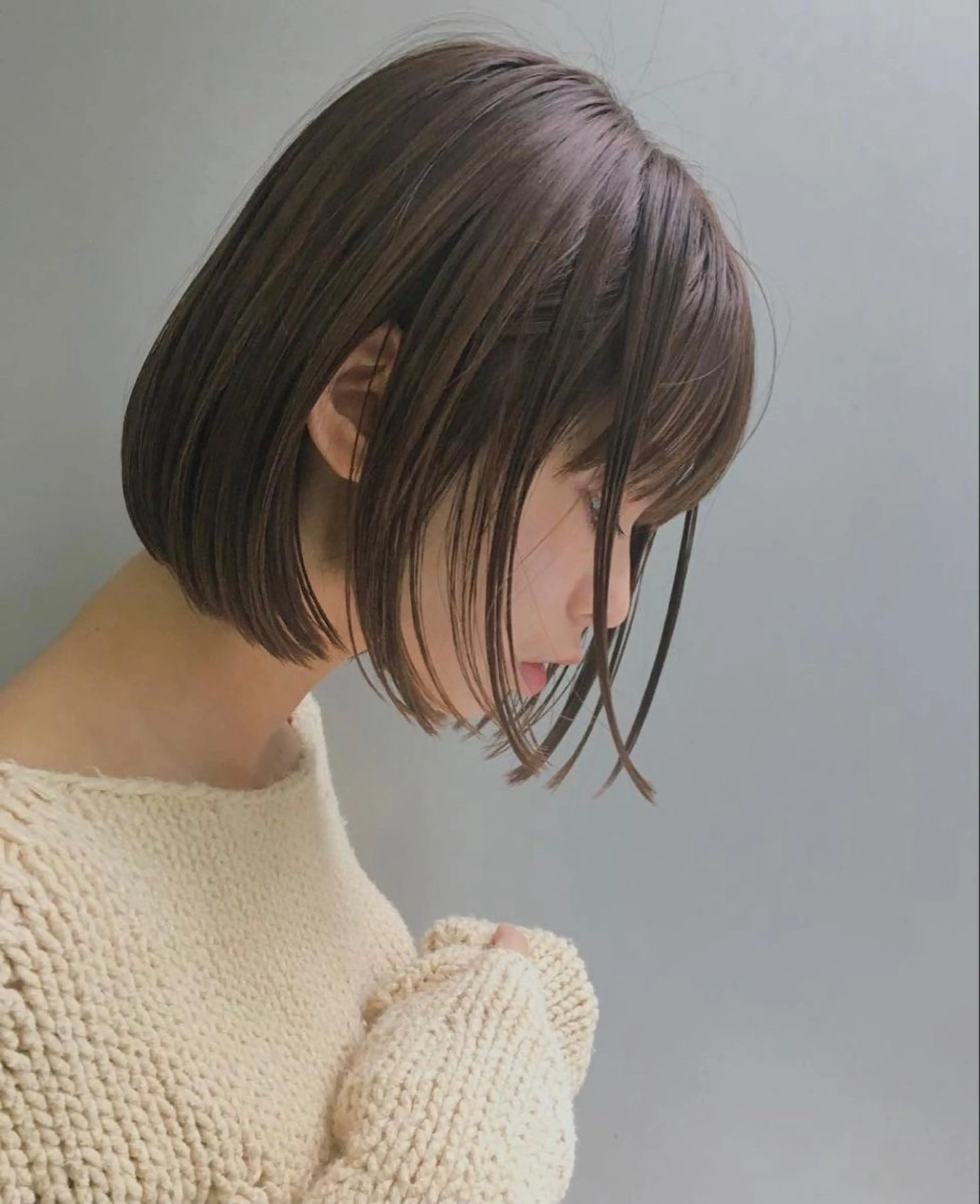 ショート 学生 韓国風ヘア おくれ毛 小顔カット 艶カラー/レイヤー/ 似合せ/ Fureaのヘアスタイル
