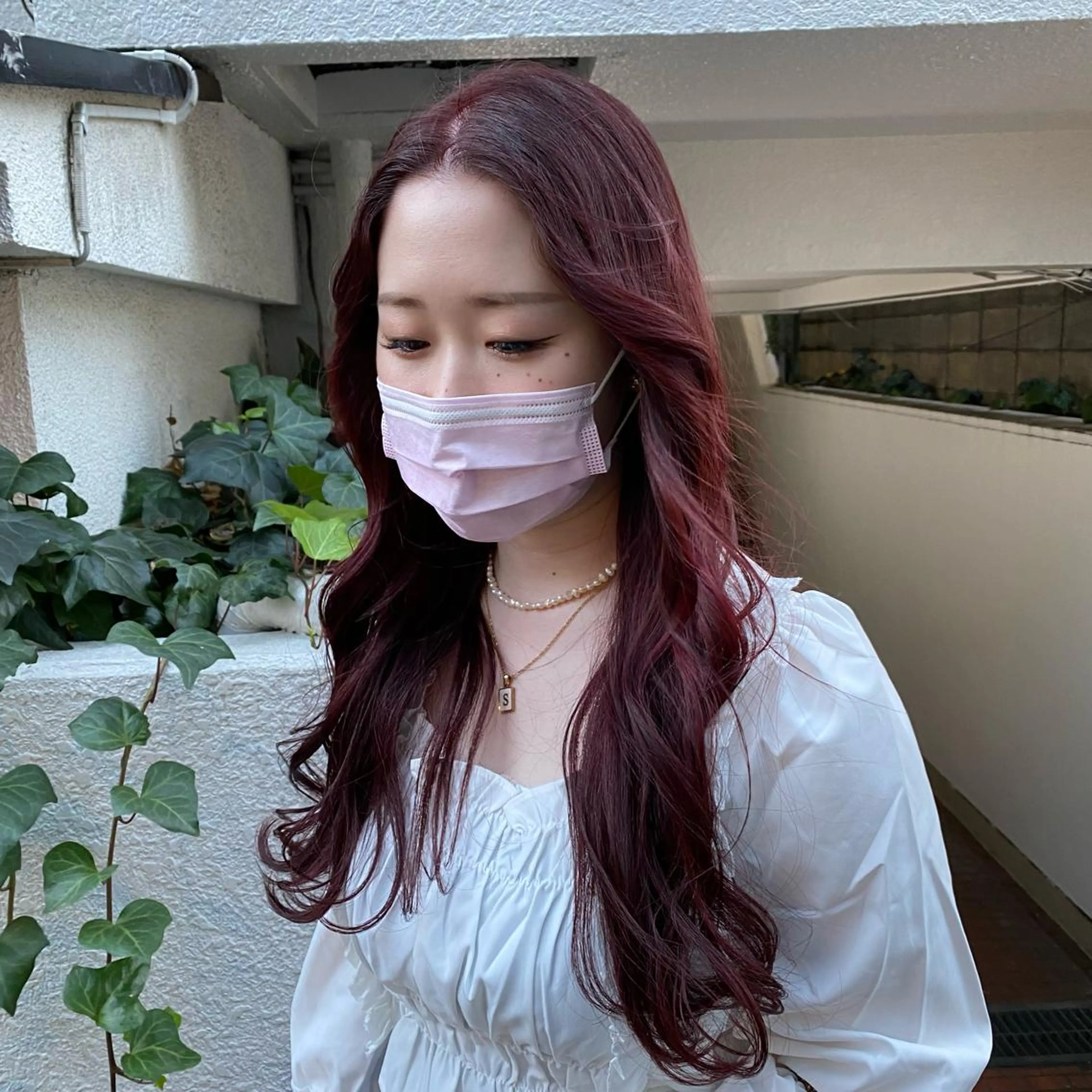 ロング カット ヘアカラー パーマ 縮毛矯正 トリートメント ヘアセット kai .のヘアスタイル