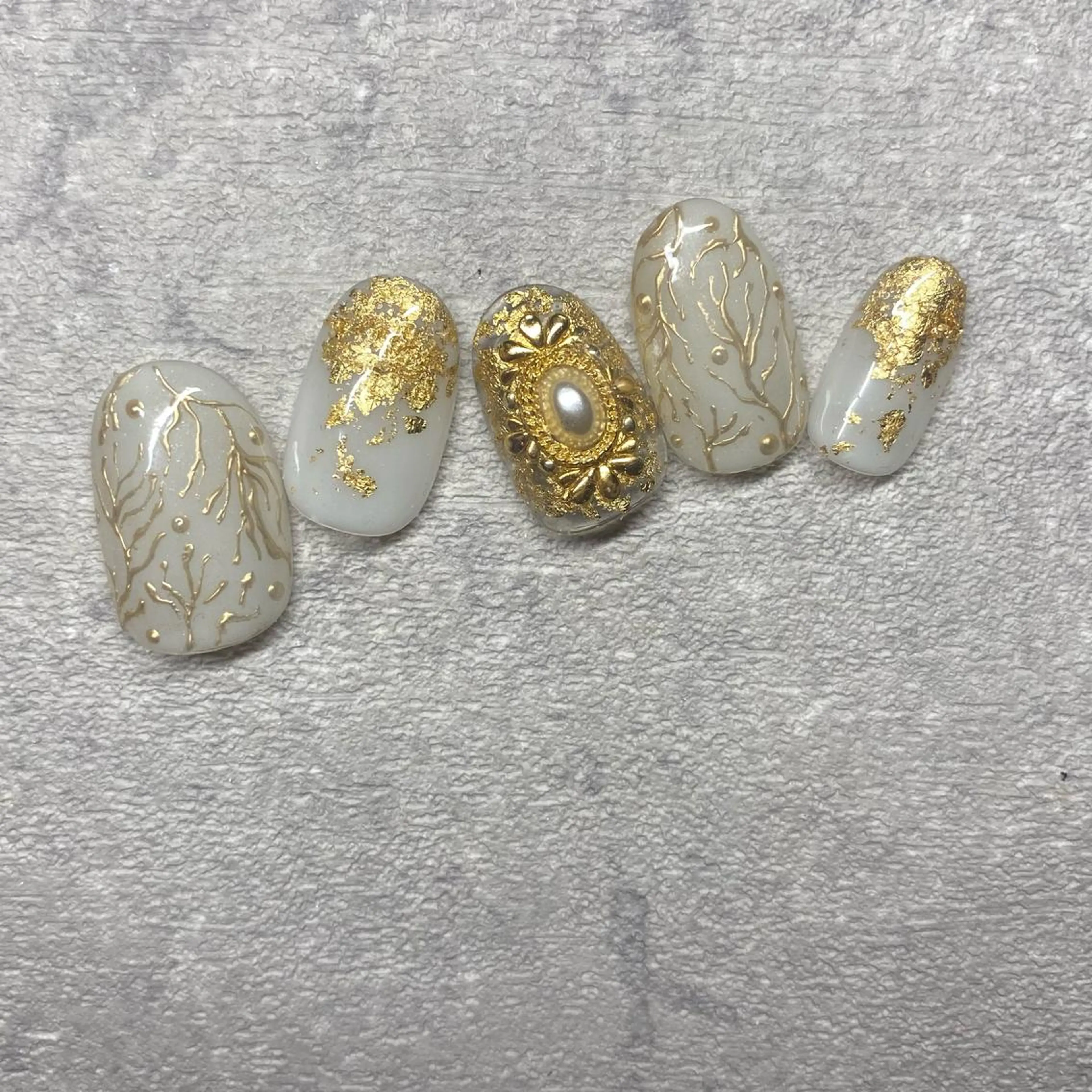 ネイル アートネイル フットネイル ニュアンスネイル 冬ネイル 山田 貴子のネイルデザイン