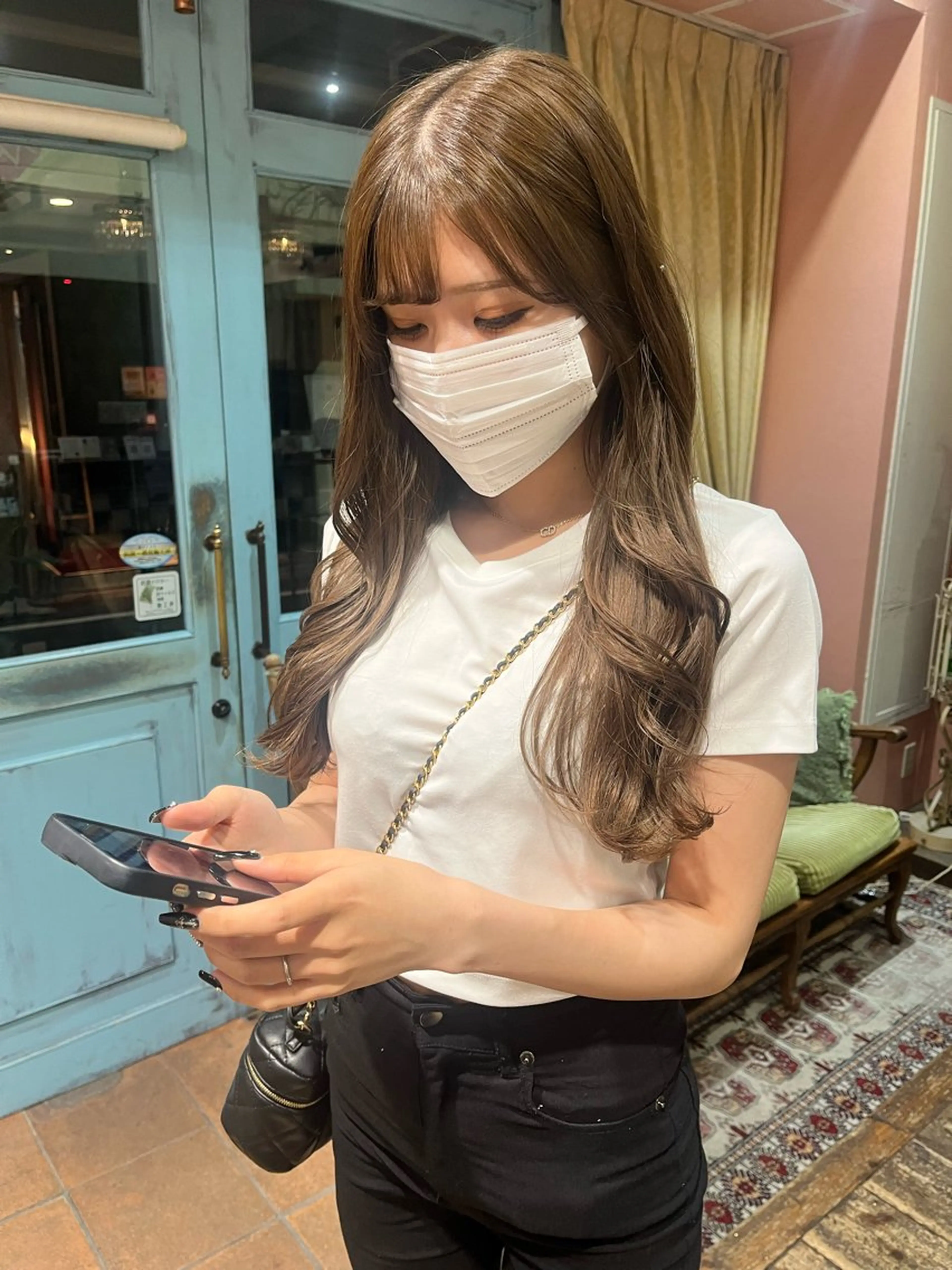 ロング RYOKA/ 透明感カラー/韓国風のヘアスタイル