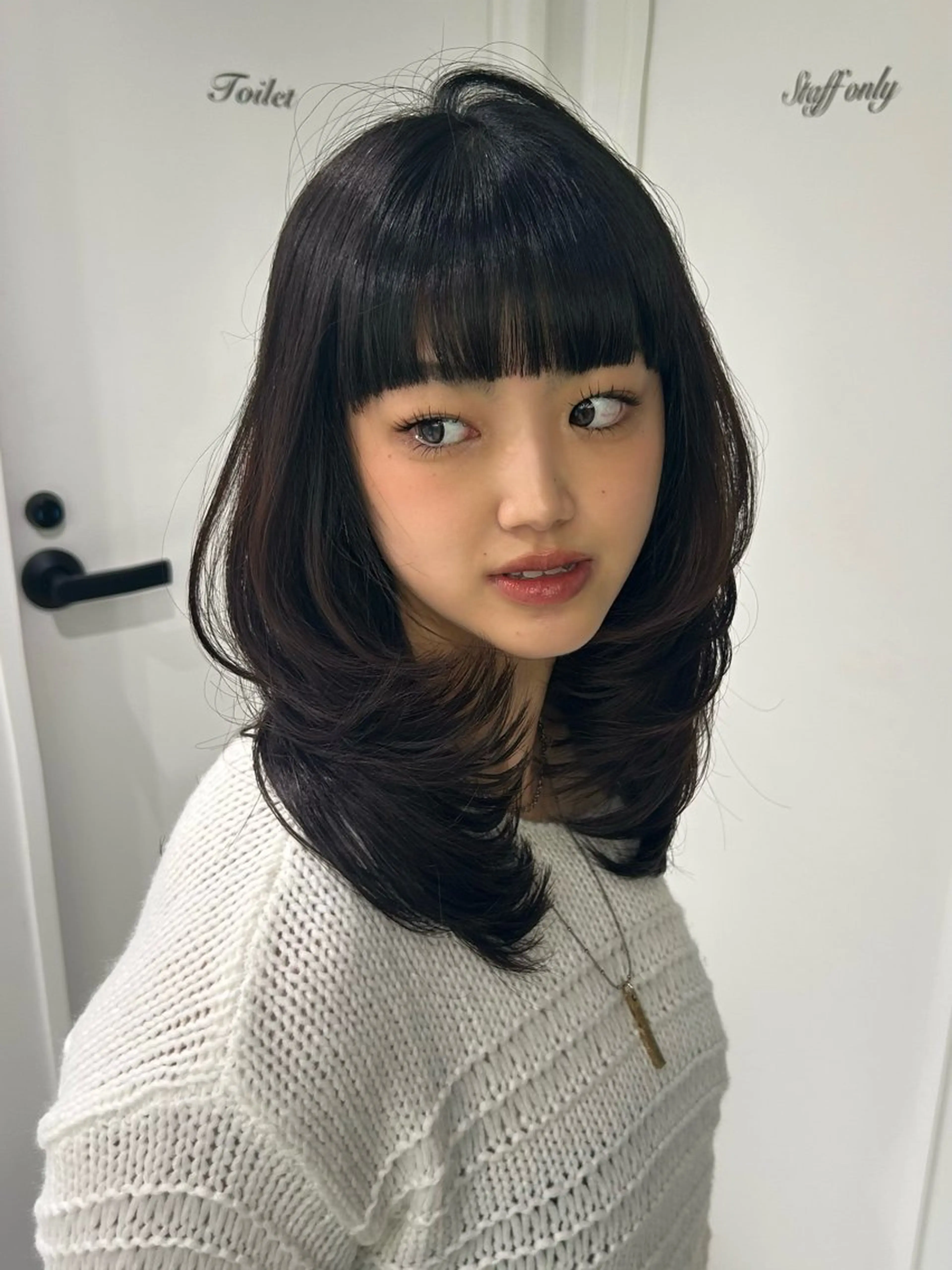 ロング レイヤー／マツエク 💋𝑨𝑵𝑵𝑨のヘアスタイル