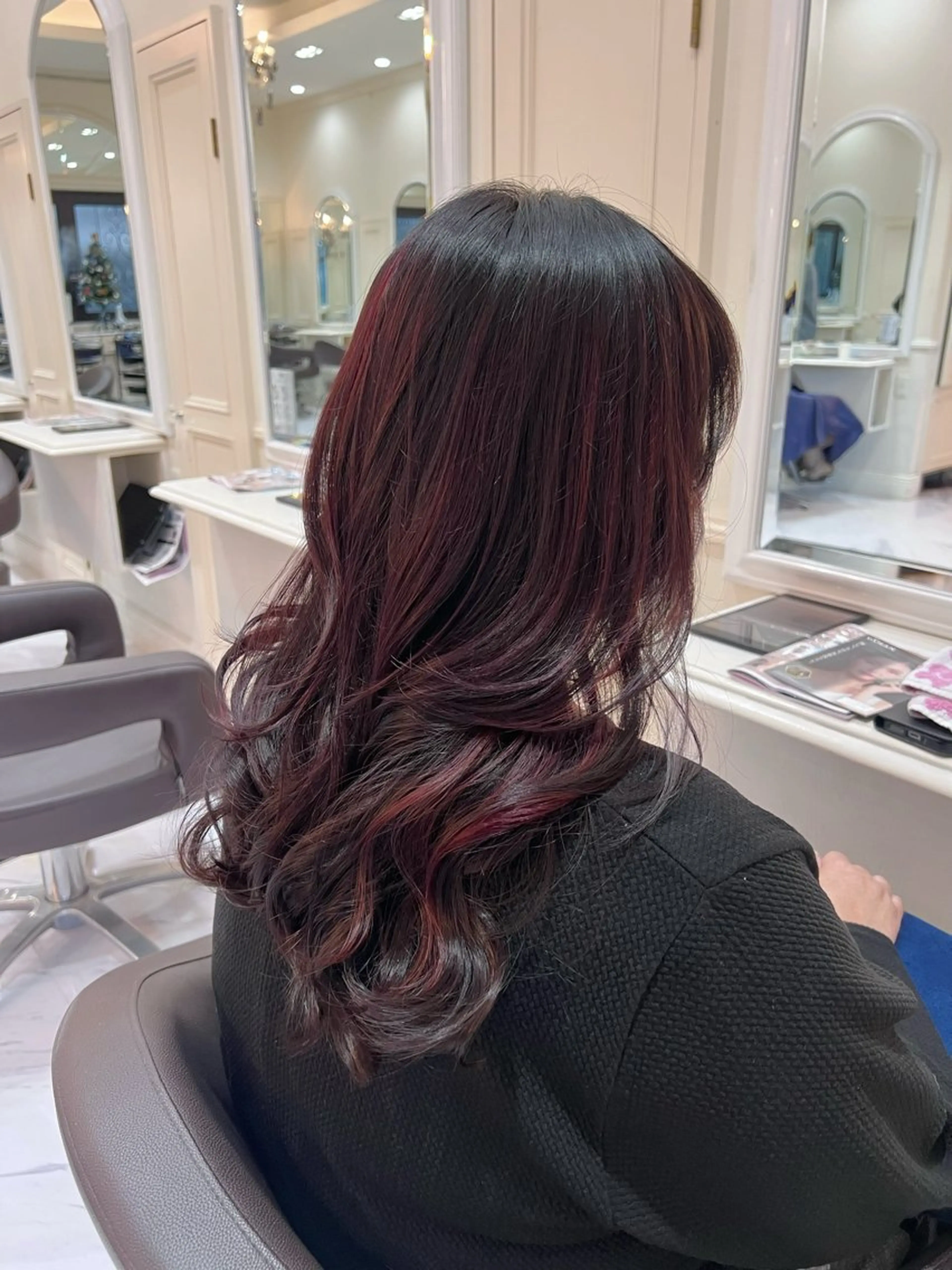 ロング カラー カット ヘアカラー トリートメント 浅見 友梨香のヘアスタイル