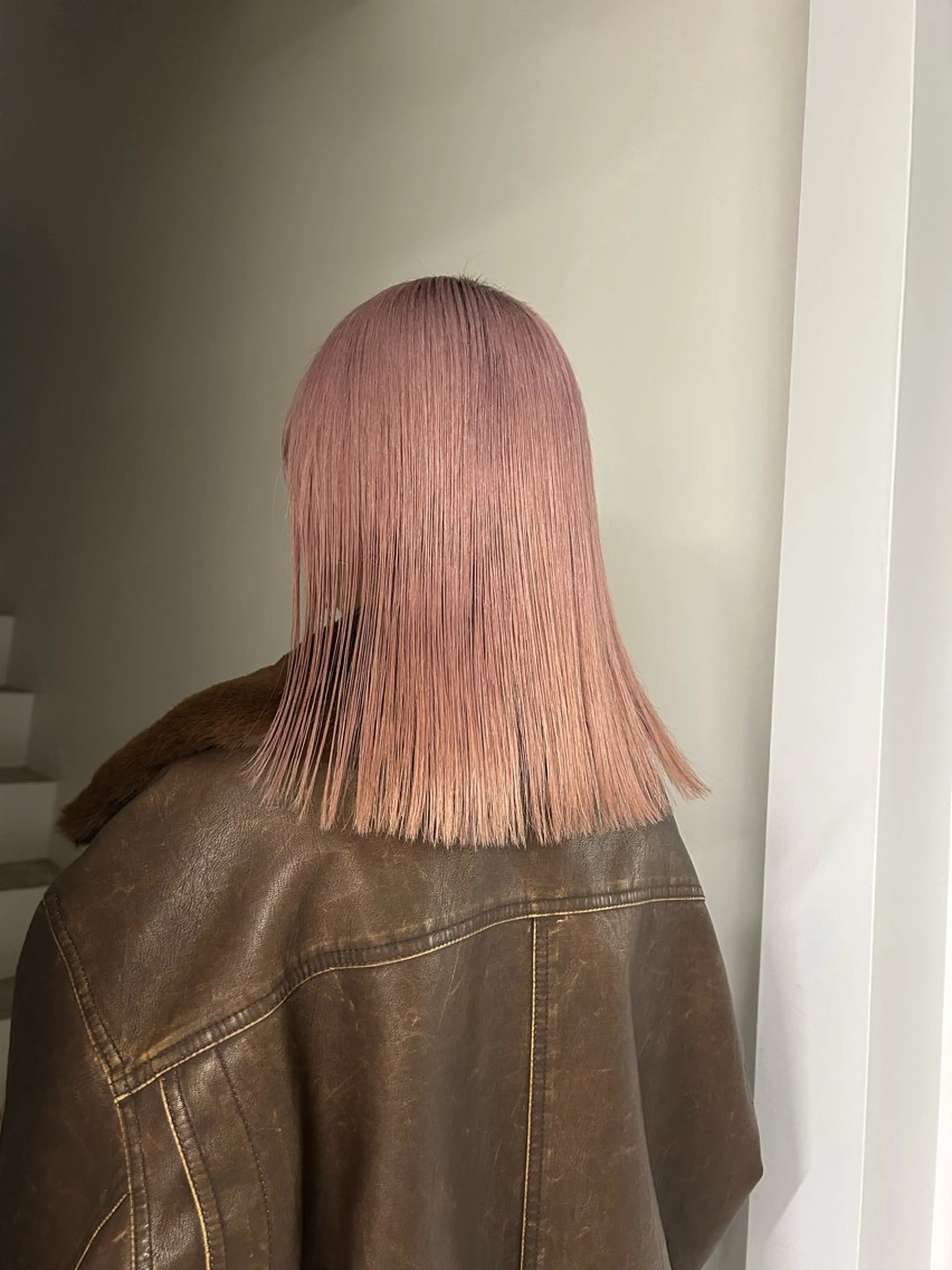 ミディアム カラー ヘアカラー 松原 朱里のヘアスタイル