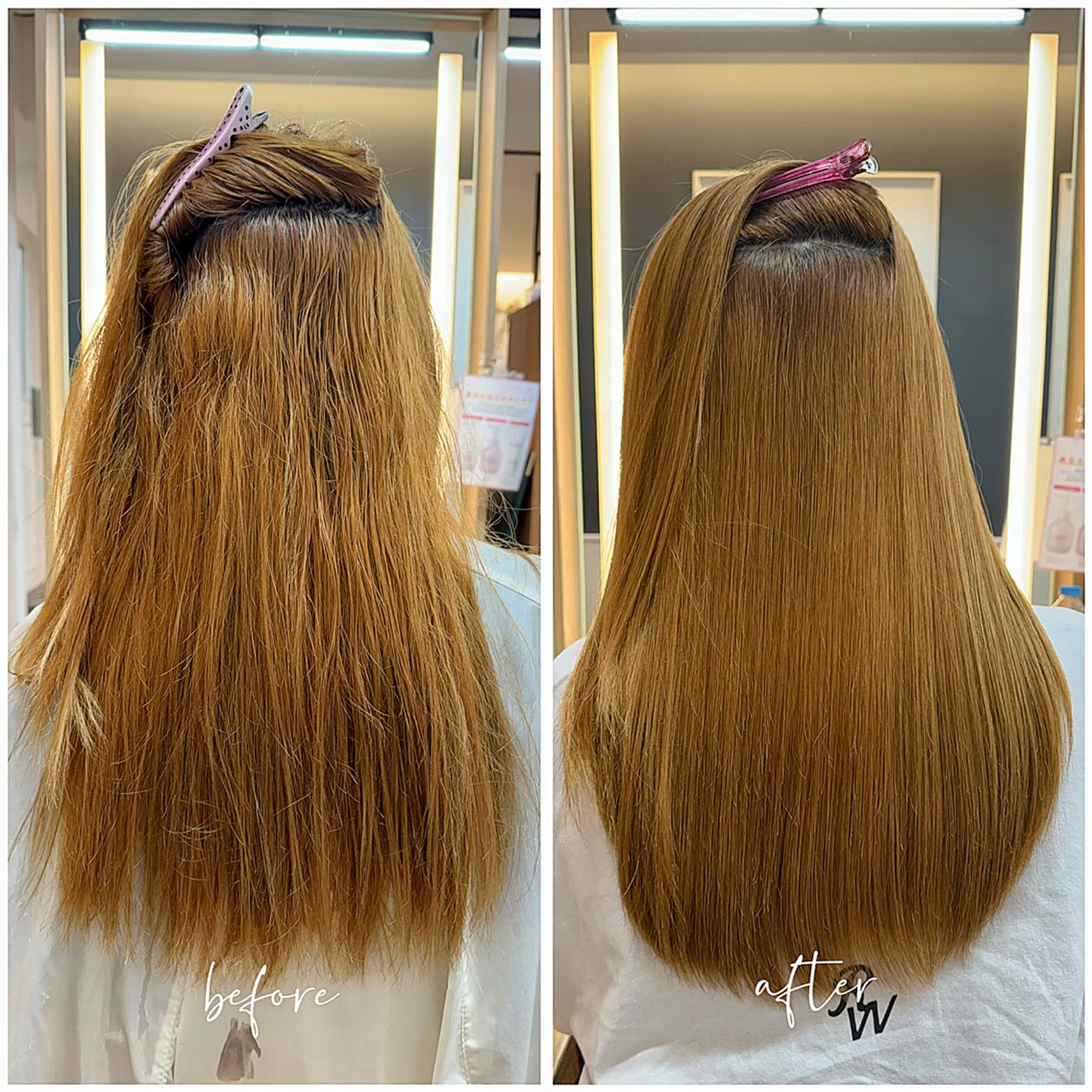 ロング 縮毛矯正 トリートメント 髪質改善/縮毛矯正✨ 白石ゆいのヘアスタイル