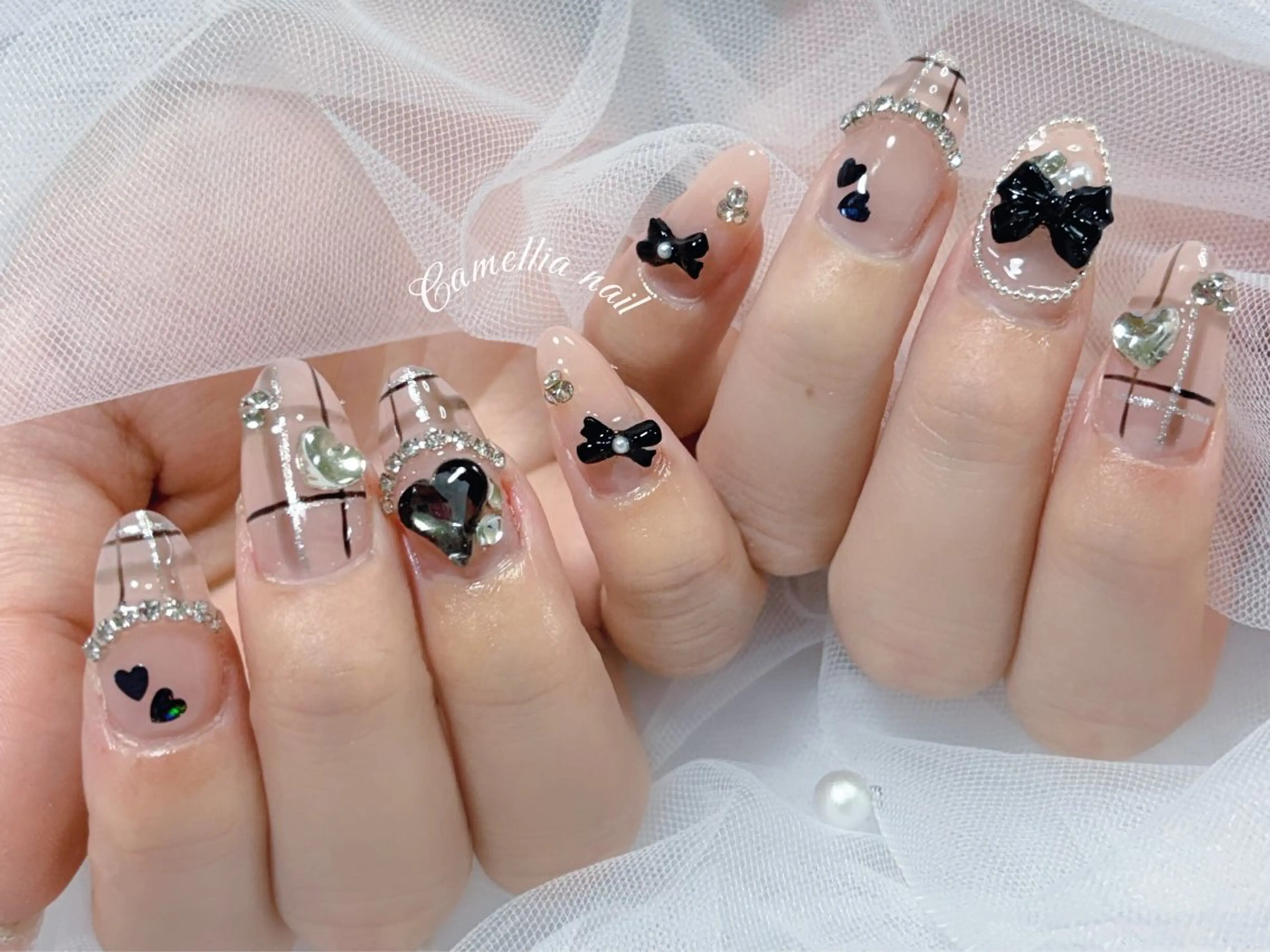 ネイル Camellia 長さだし& デザインのネイルデザイン