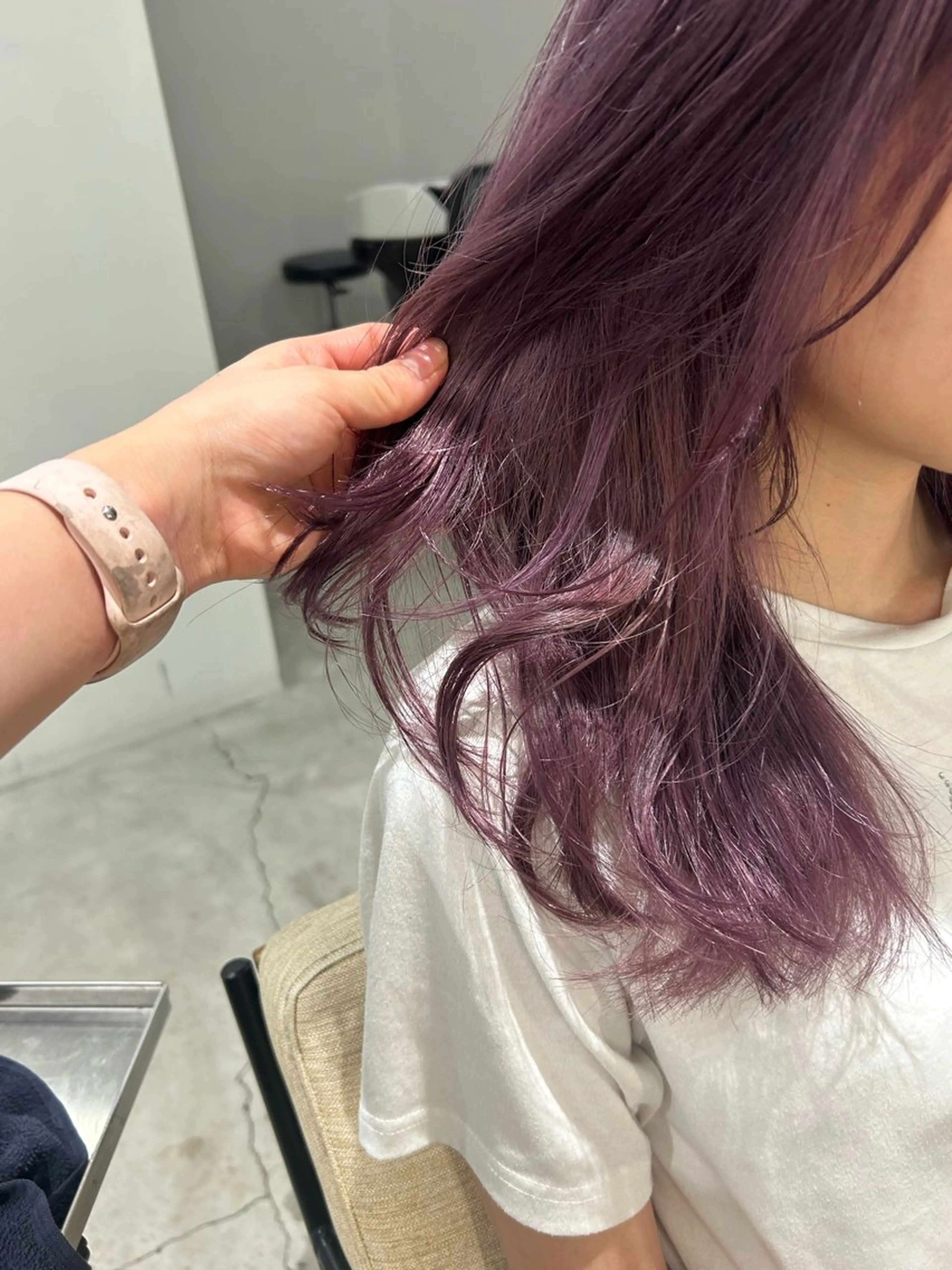 ロング カラー カット ヘアカラー トリートメント 🎀透明感カラー🎀 mikaのヘアスタイル