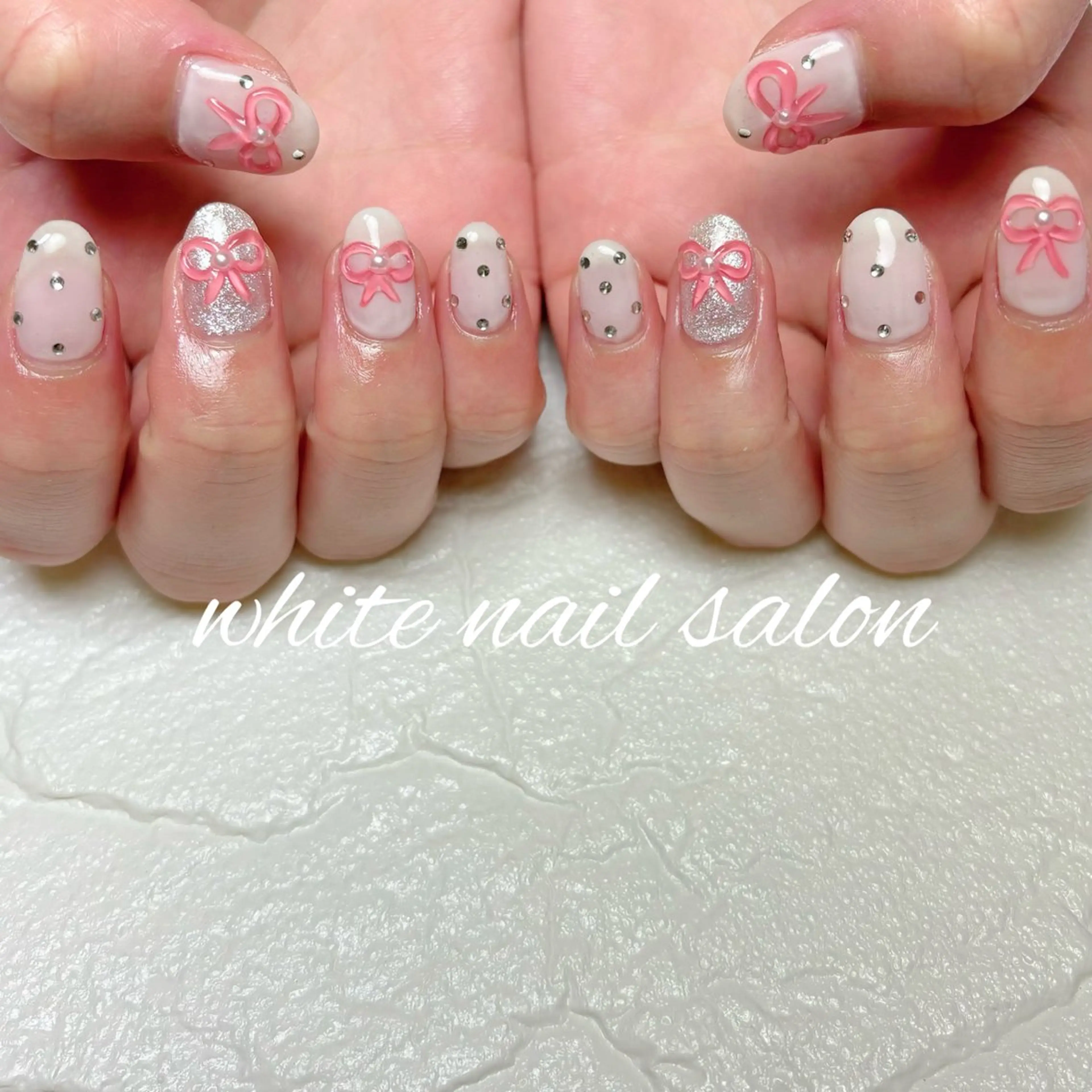 ネイル 持ち込み ホワイト ハンドネイル white nail salonのネイルデザイン