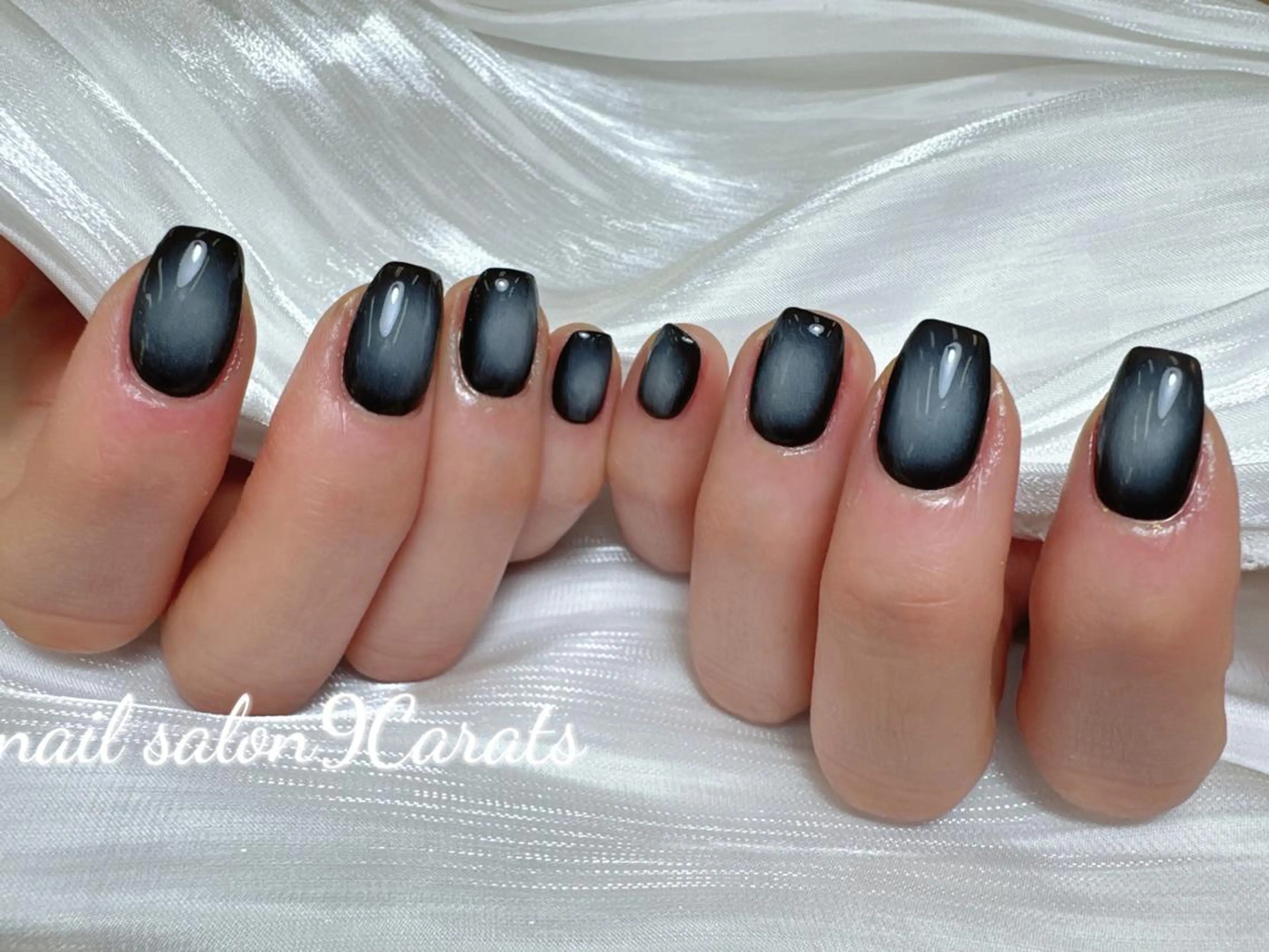 ネイル 💜ワンホンネイル ナインカラット💎のネイルデザイン