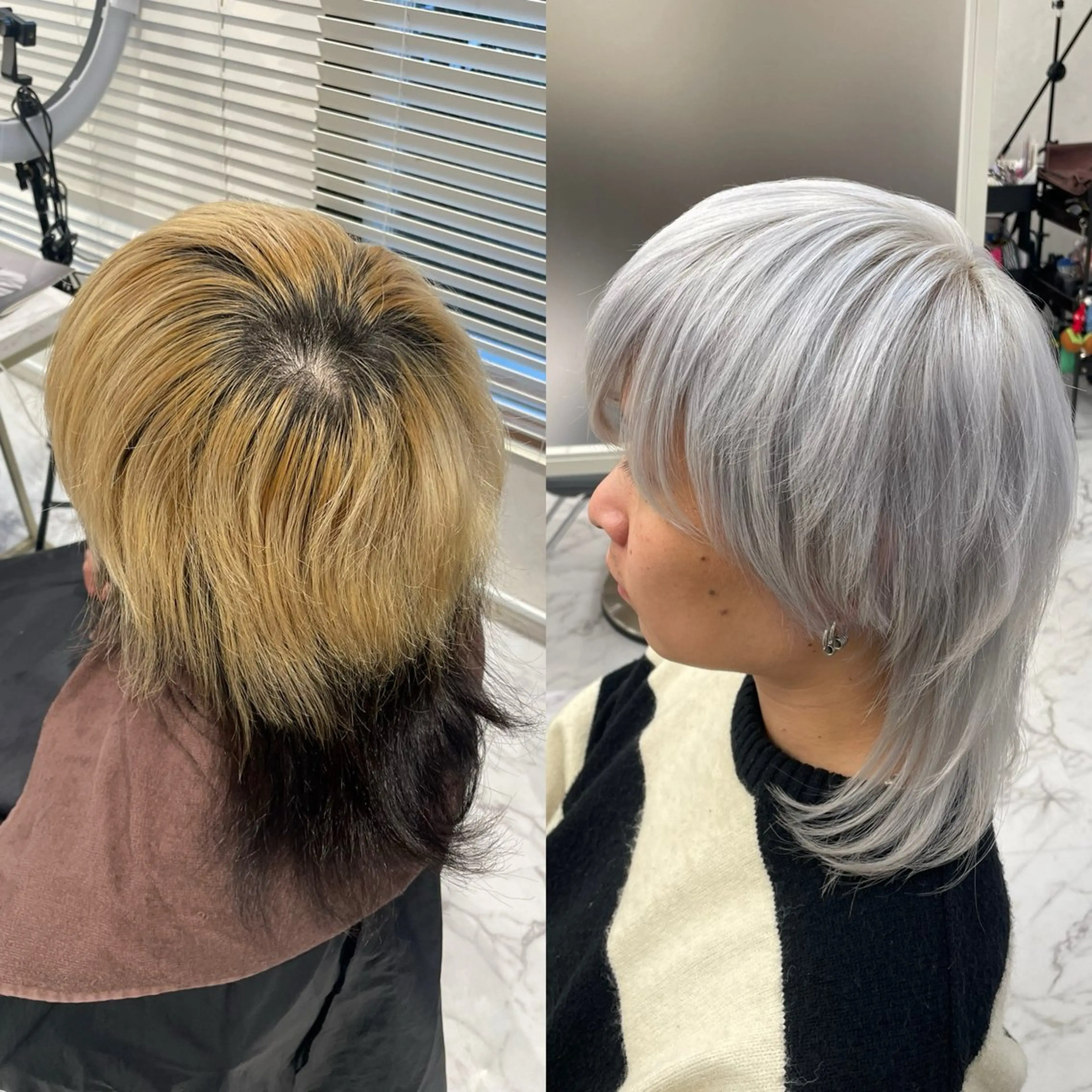 ショート メンズ youres hair 新宿3丁目店所属・🍫ハイトーン✖︎ 髪質改善🍫柴田のヘアスタイル