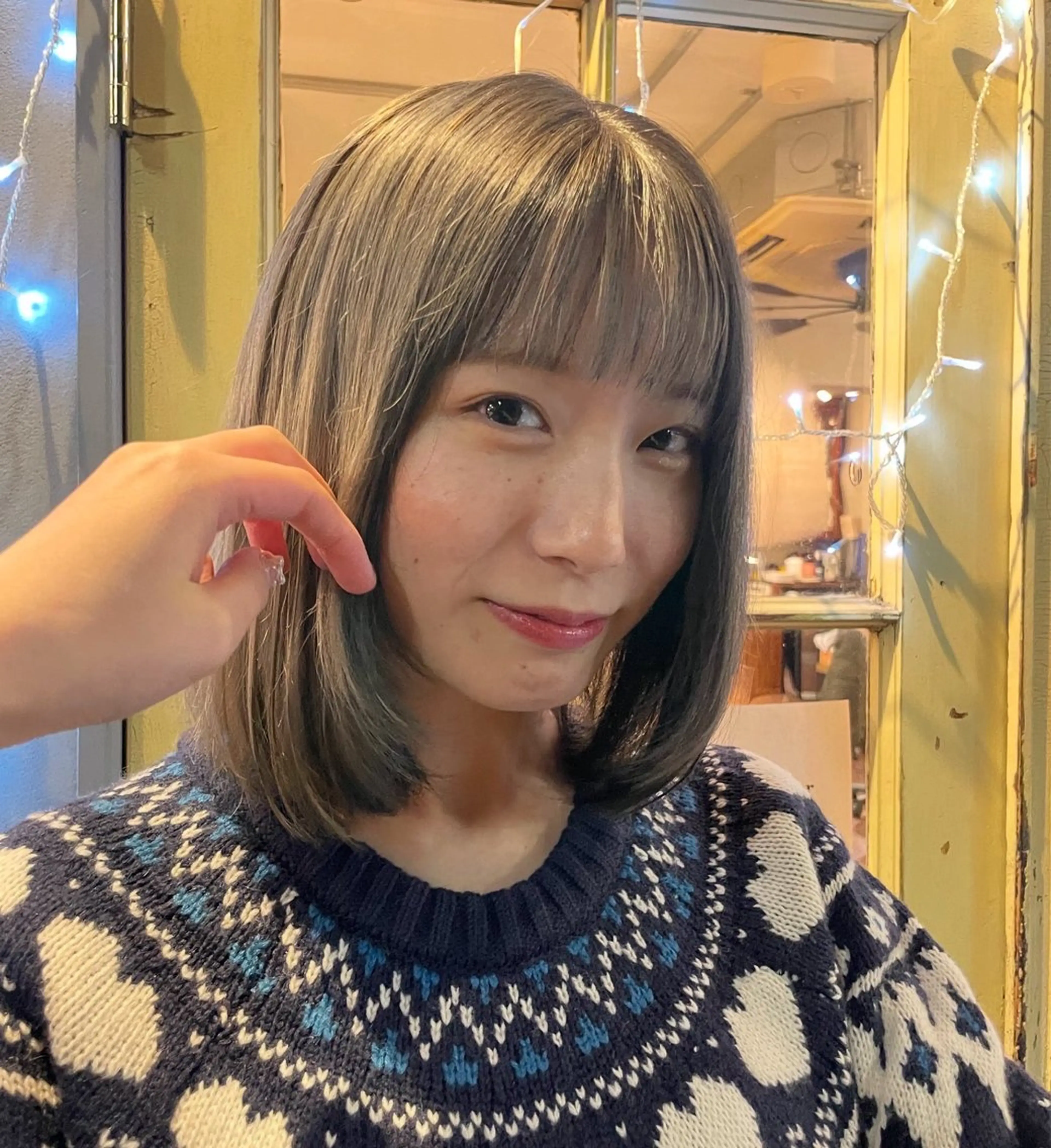 ミディアム カラー KURIA‪‪*⋆ஐ ブリーチ/韓国ヘアのヘアスタイル